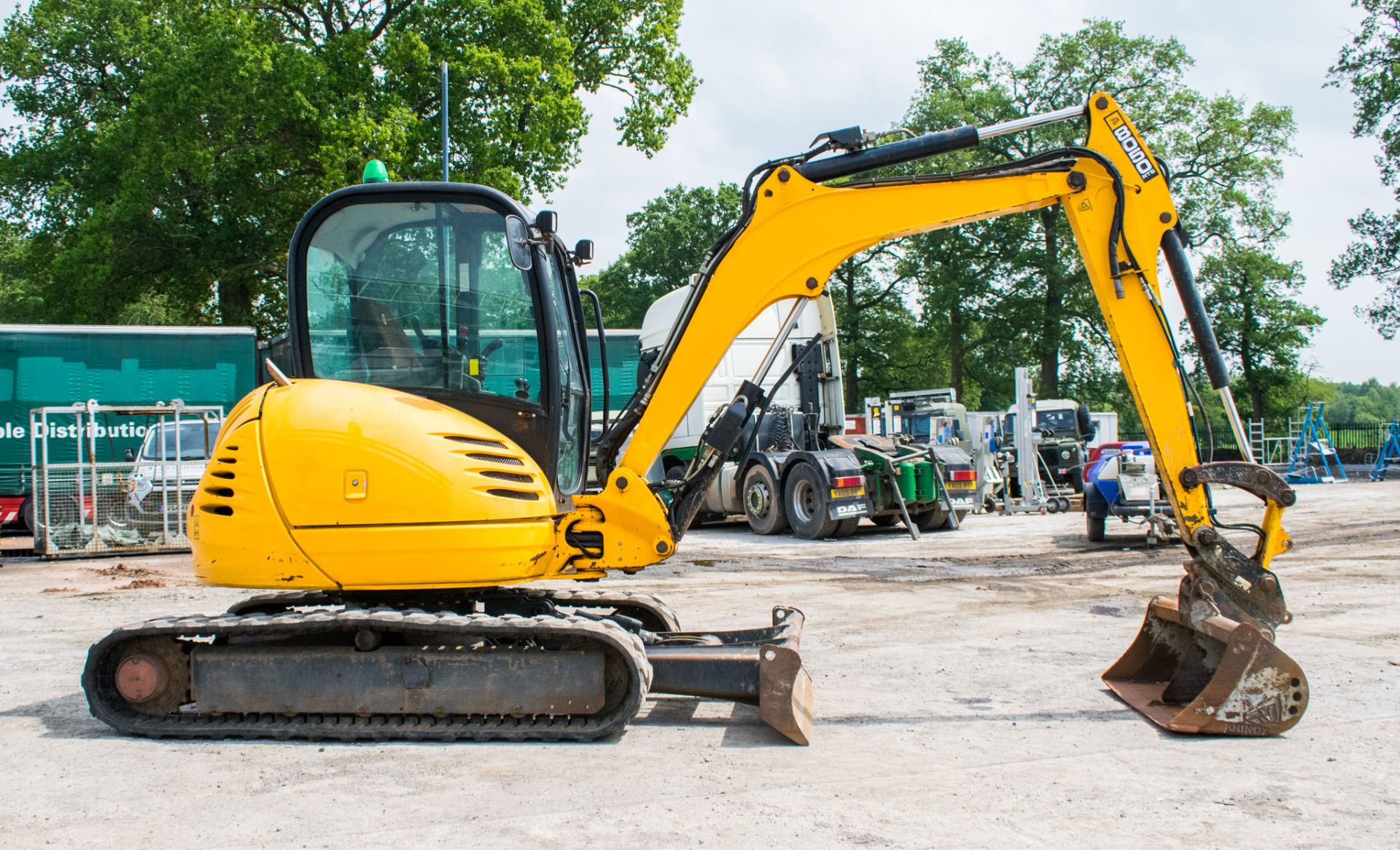 JCB 8050 RTS 5 tonne rubber tracked excavator  Year: 2013 S/N: 41929 Recorded Hours: 3240 blade, - Image 7 of 18