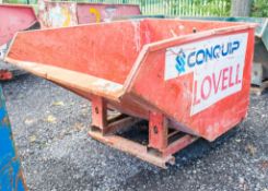 Conquip fork lift tipping skip