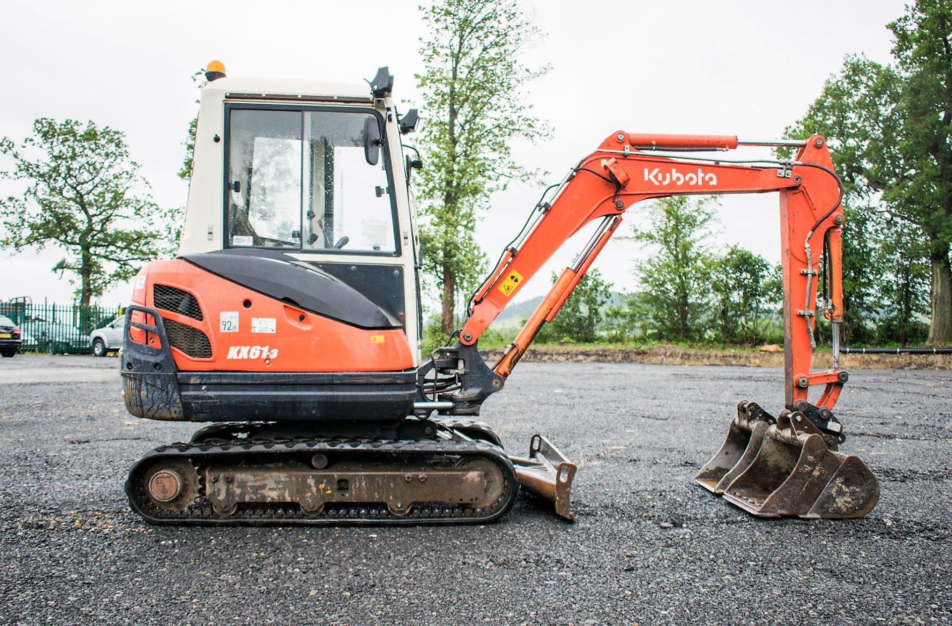 Kubota KX61-3 2.6 tonne rubber tracked mini excavator Year: 2012 S/N: 79169 Recorded Hours: 3331 - Image 8 of 25