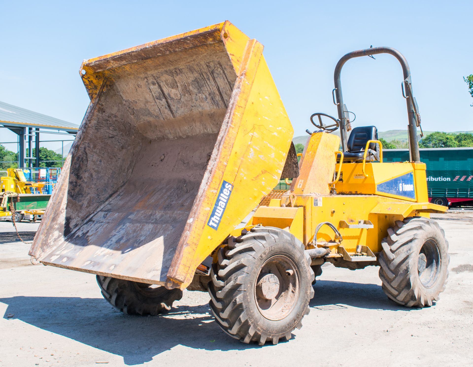 Thwaites 6 tonne straight skip dumper  Year: 2008 S/N: B75358 Recorded Hours: 1659 Registration - Image 13 of 18