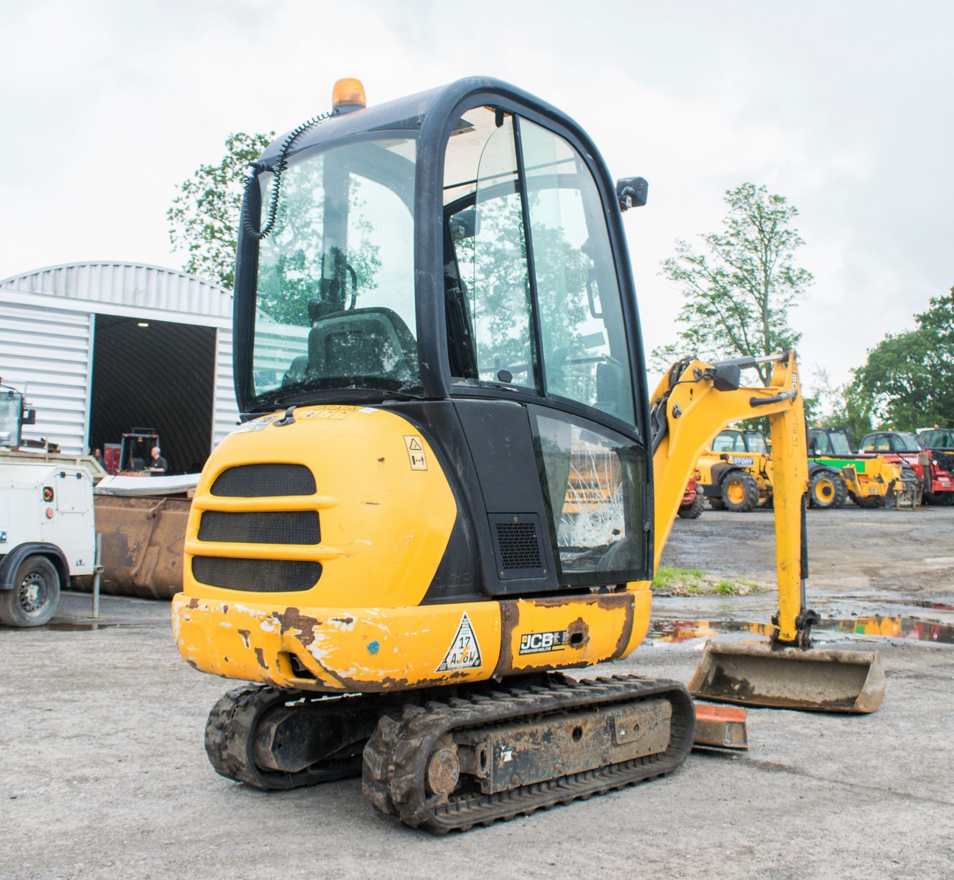 JCB 8016 1.5 tonne rubber tracked mini excavator Year: 2014 S/N: 20171553 Recorded Hours: 2238 - Image 4 of 20