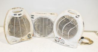 3 - 240v fan heaters