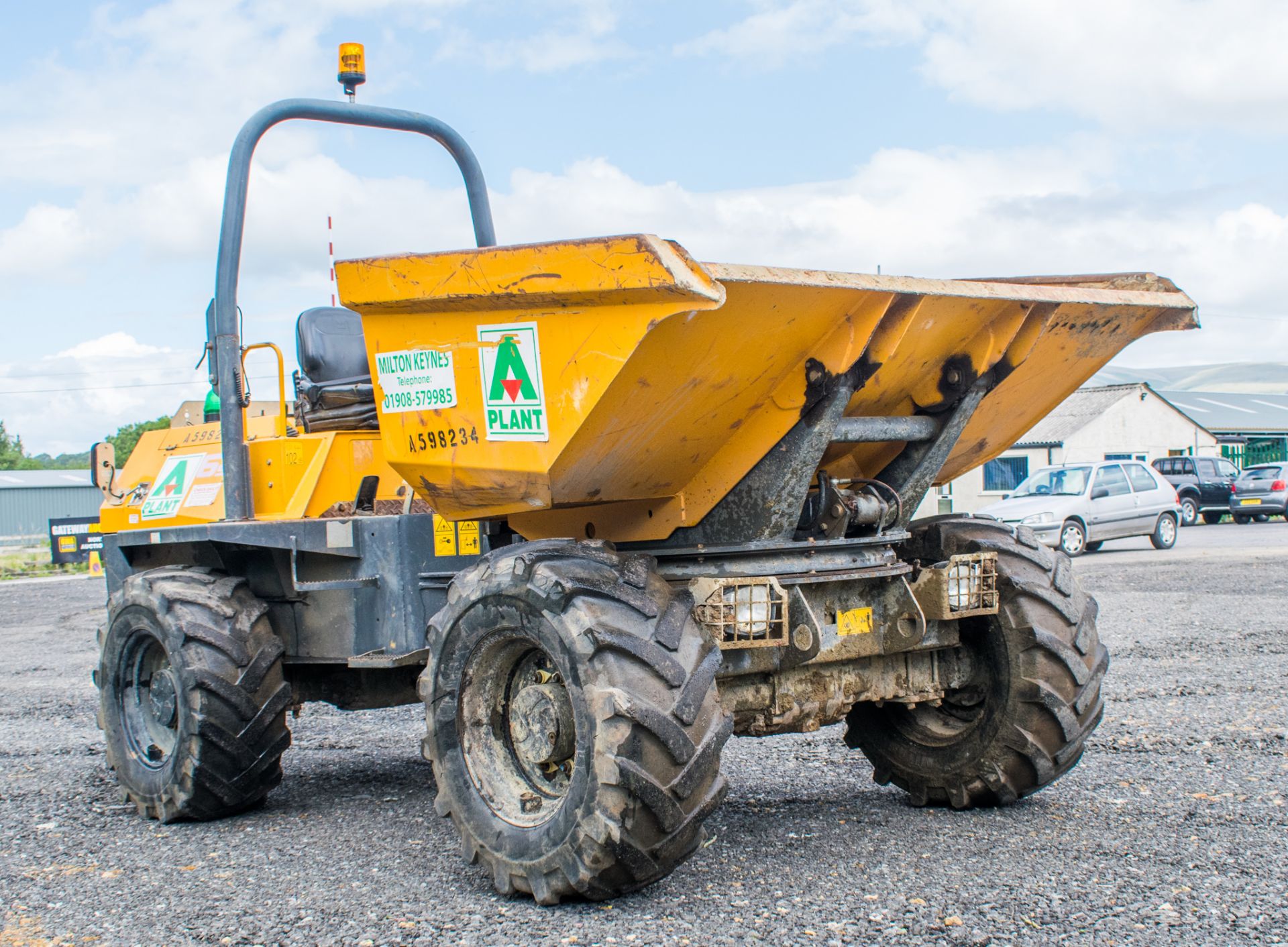 Terex 6 tonne swivel skip dumper Year: 2012 S/N: 13748 Recorded Hours: 2658 A598234 - Image 2 of 21