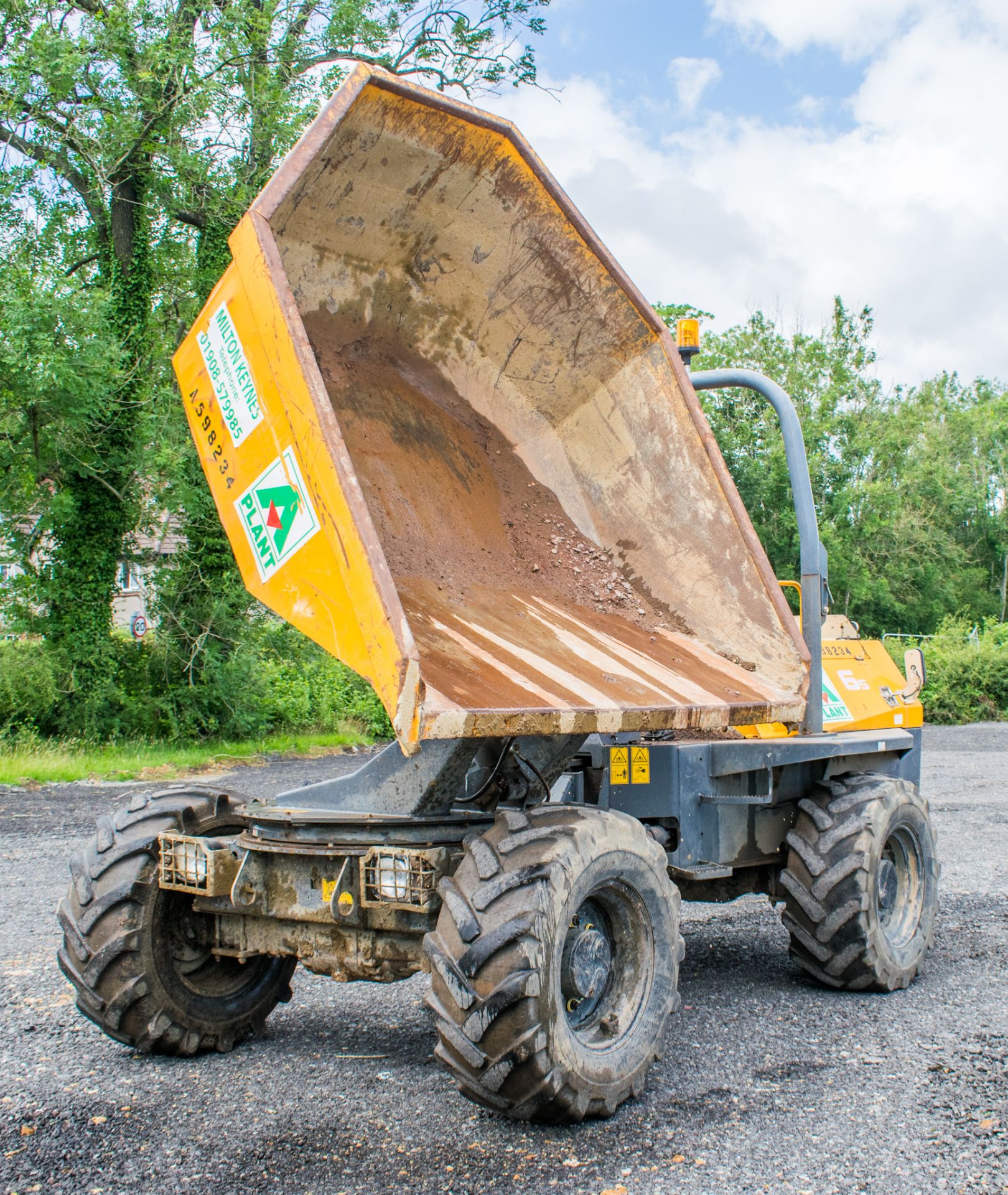 Terex 6 tonne swivel skip dumper Year: 2012 S/N: 13748 Recorded Hours: 2658 A598234 - Image 13 of 21