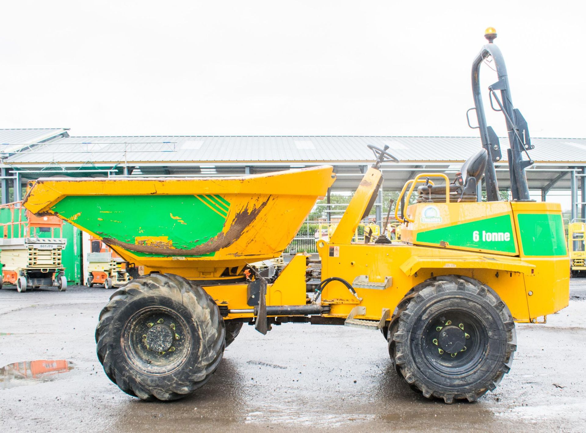 Thwaites 6 tonne swivel skip dumper  Registration number: MM63 UMD Year: 2014 S/N: C9151 Recorded - Image 8 of 20