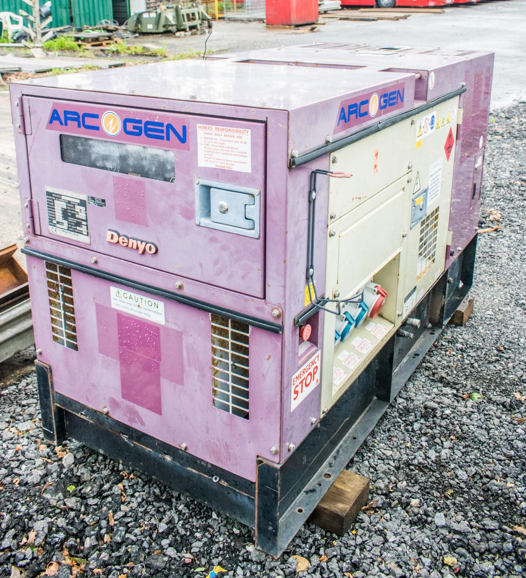 Arc Gen Denyo 30 Kva diesel driven generator  Year: 2011 Recorded Hours:  A576334 - Image 2 of 6