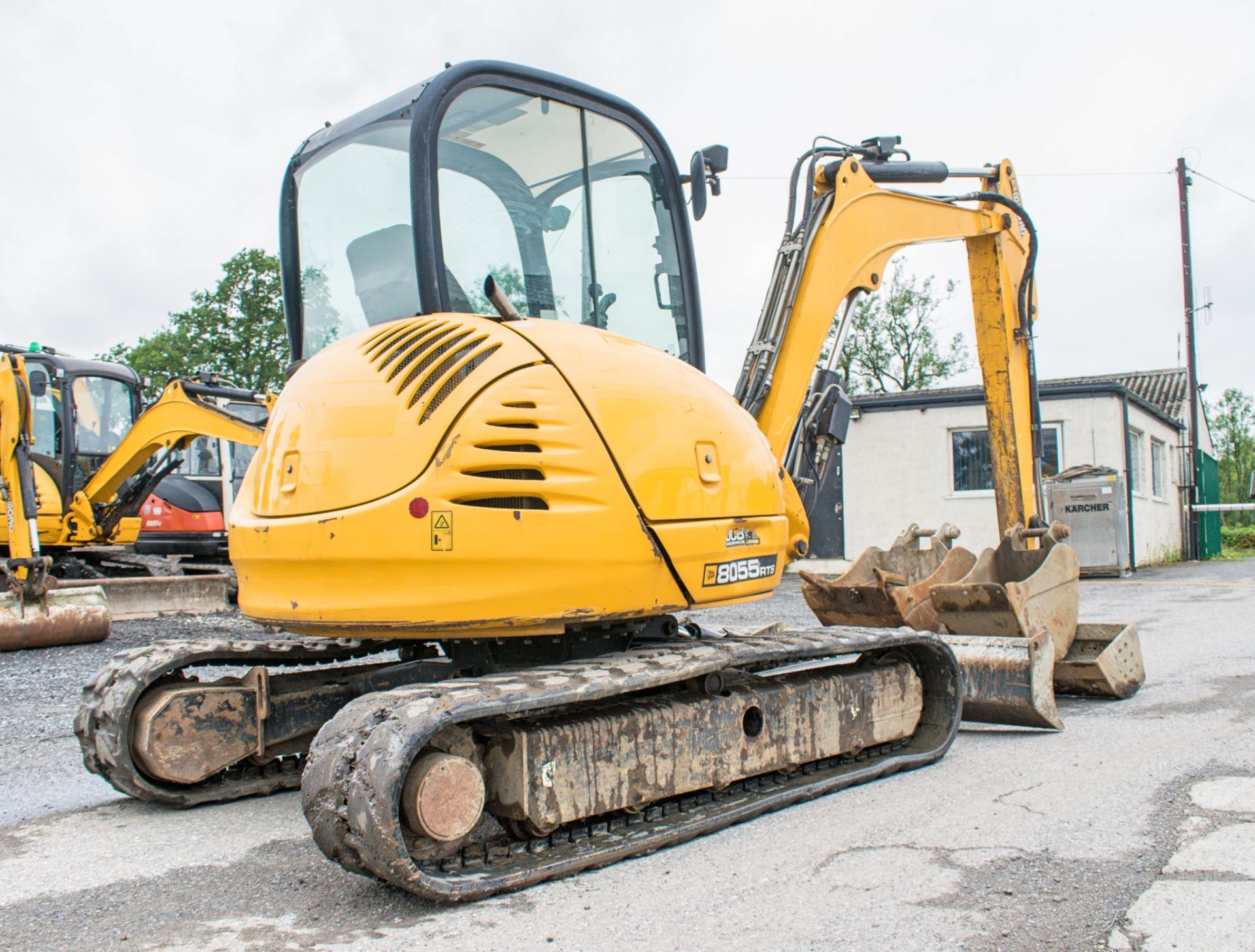 JCB 8055 RTS 5.5 tonne rubber tracked excavator Year: 2013 S/N: 2060572 Recorded Hours: 4404 - Image 4 of 23