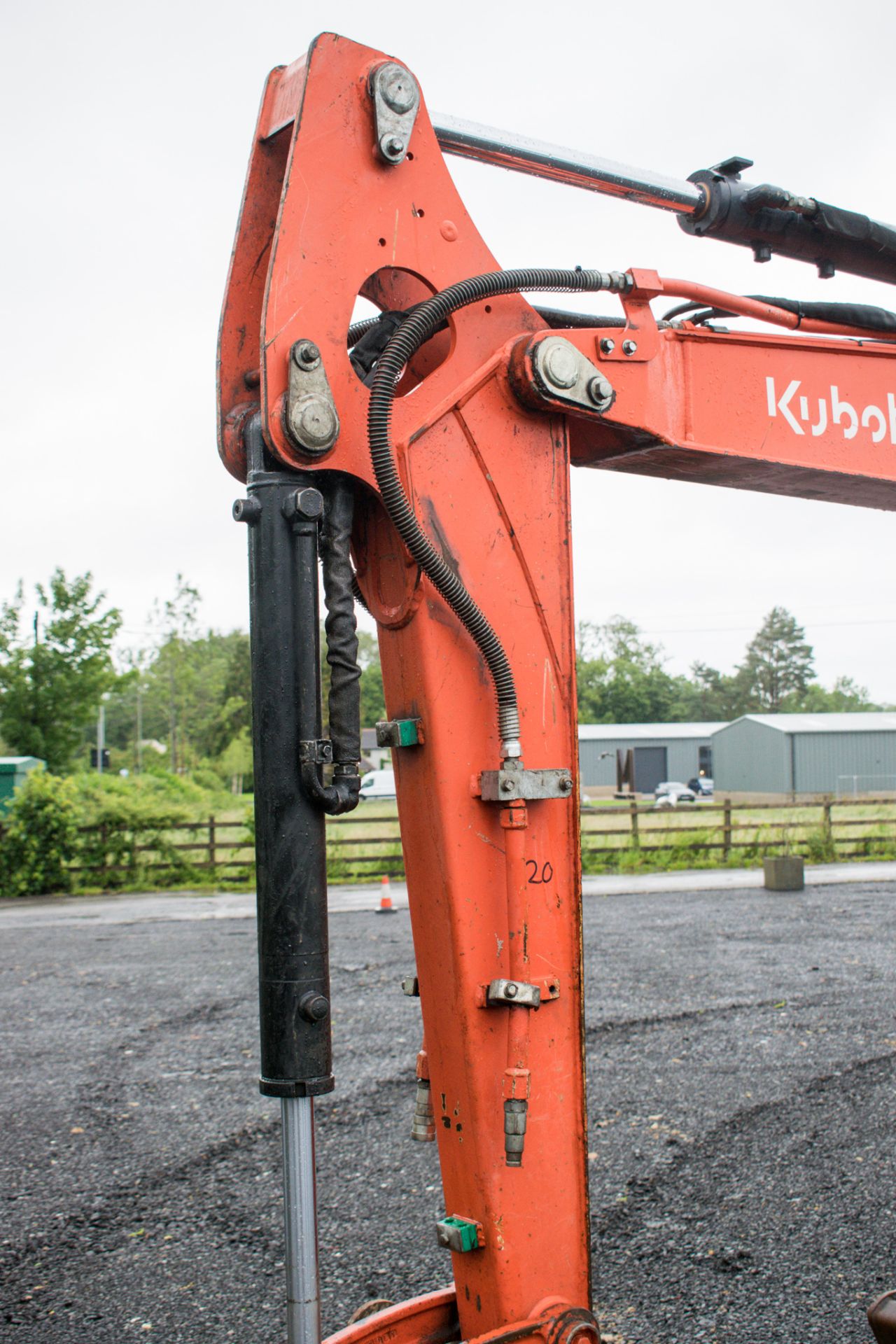 Kubota U48-4 4.8 tonne rubber tracked excavator Year: 2011 S/N: 50574 Recorded Hours: 3359 blade, - Image 17 of 26