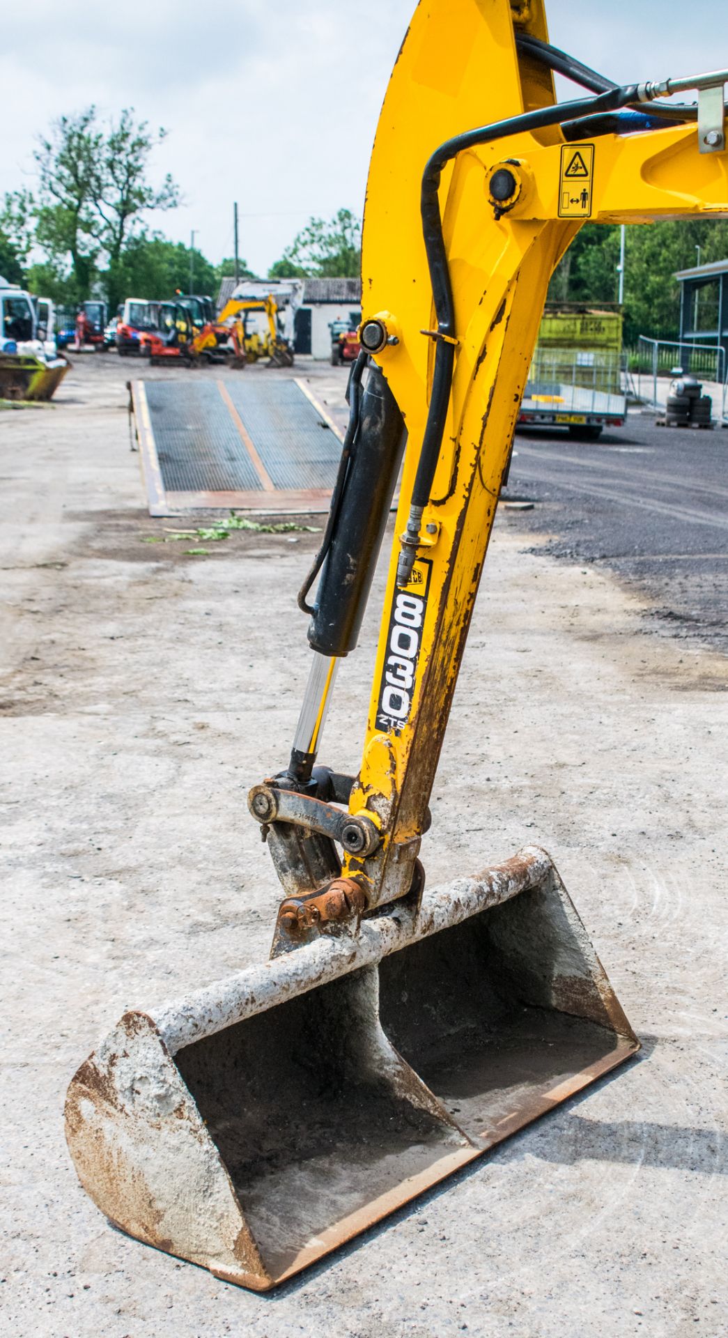 JCB 8030 ZTS 3 tonne rubber tracked excavator  Year: 2014 S/N: 32119 Recorded hours; 1350 blade, - Image 12 of 18