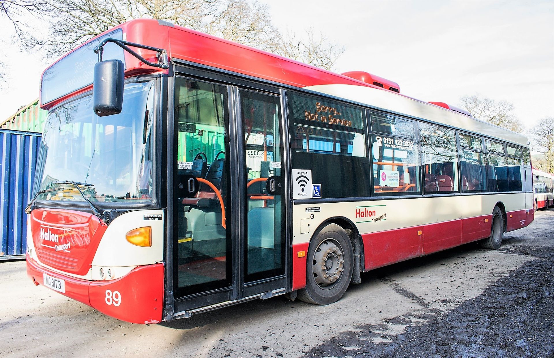 Scania OmniCity 33 seat single deck service bus Registration Number: MIG 8173 Date of