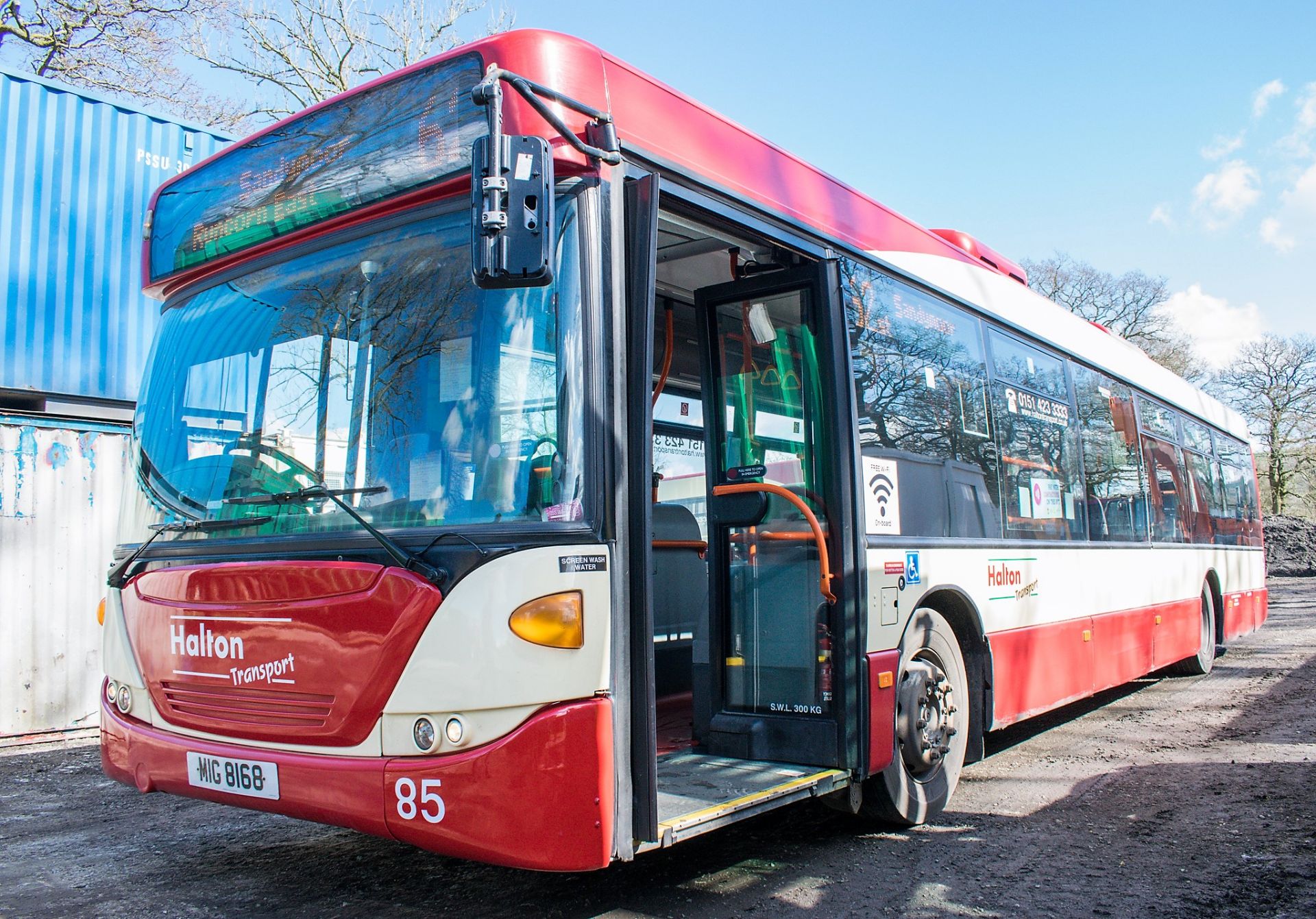 Scania OmniCity 33 seat single deck service bus Registration Number: MIG 8168 Date of