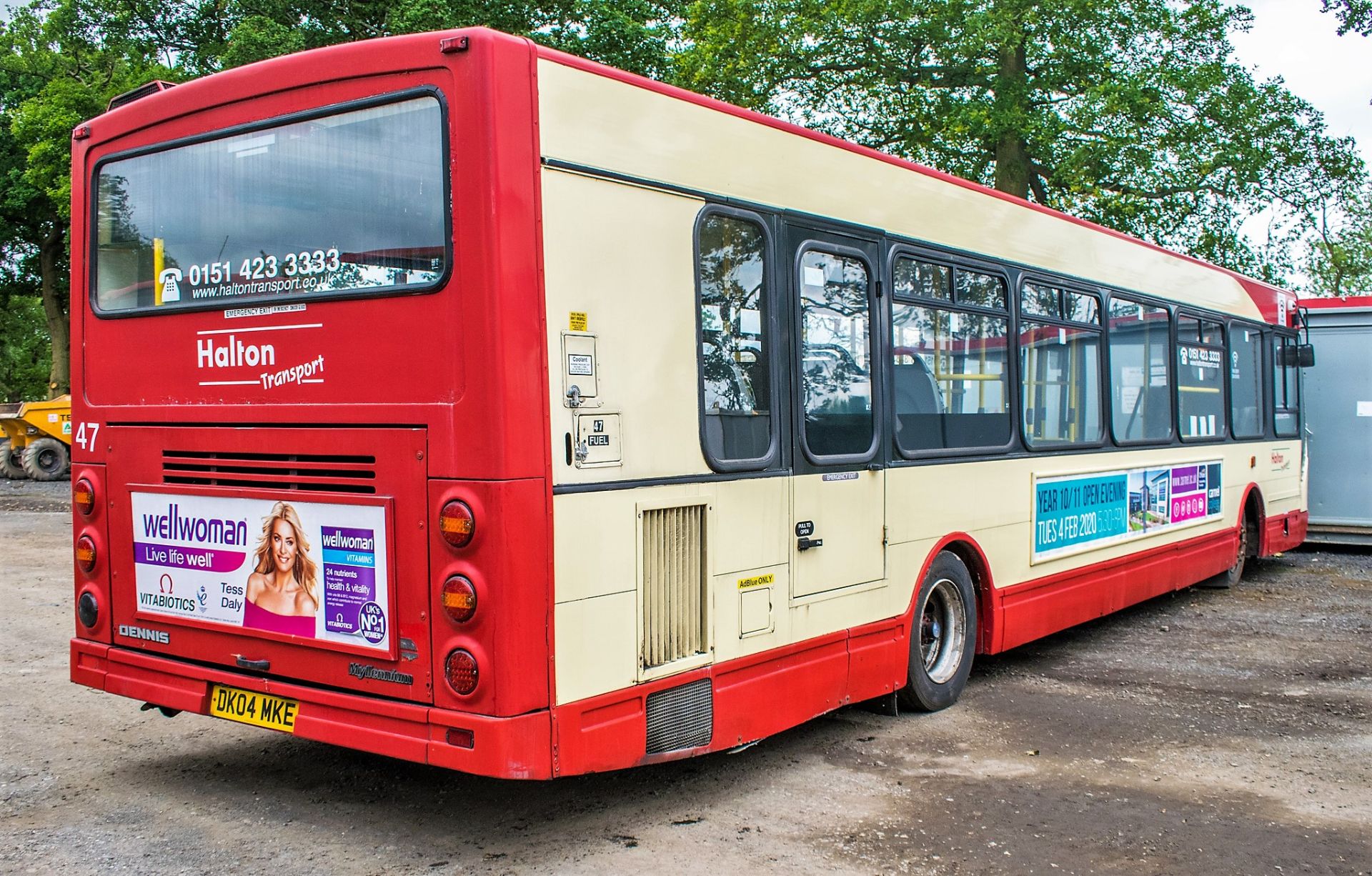 Dennis Super Dart 43 seat single deck service bus Registration Number: DK04 MKE Date of - Image 4 of 13