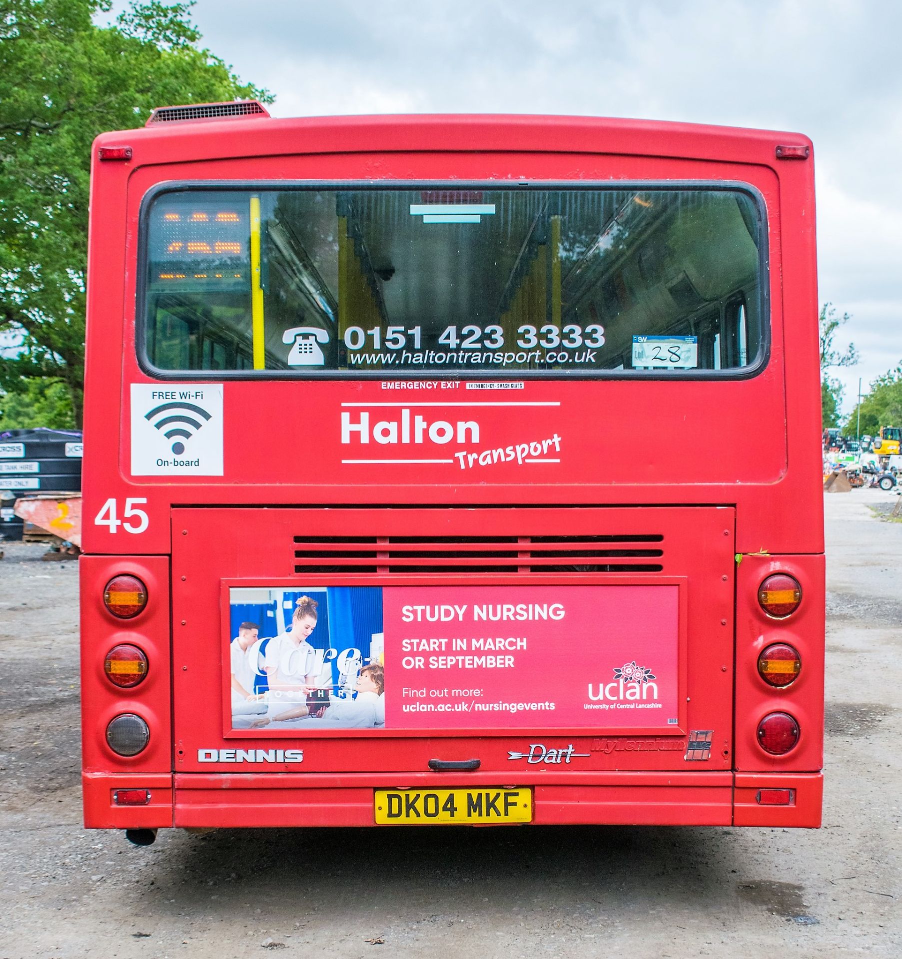 Dennis Super Dart 43 seat single deck service bus Registration Number: DK04 MKF Date of - Image 6 of 14