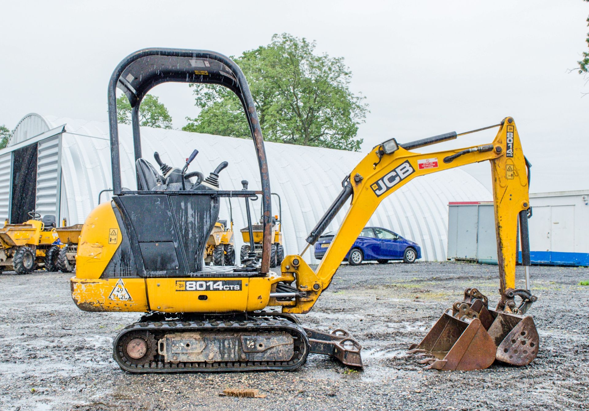 JCB 8014 CTS 1.5 tonne rubber tracked mini excavator Year: 2014 S/N: 2070518 Recorded Hours: 373 - Image 8 of 20
