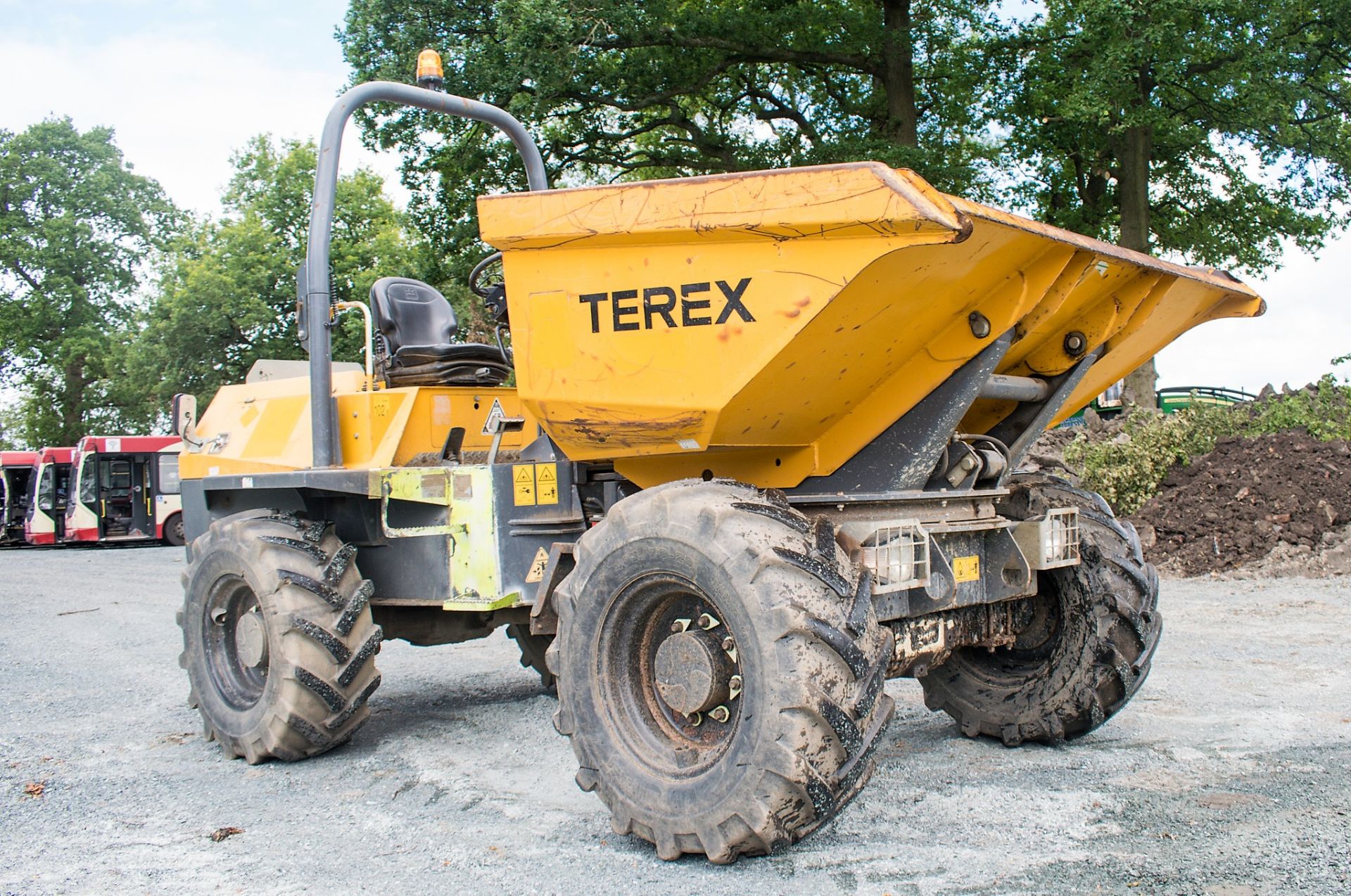 Terex 6 tonne swivel skip dumper Year: 2013 S/N: ED8MT443 Recorded Hours: 1287 A598840 - Image 2 of 20