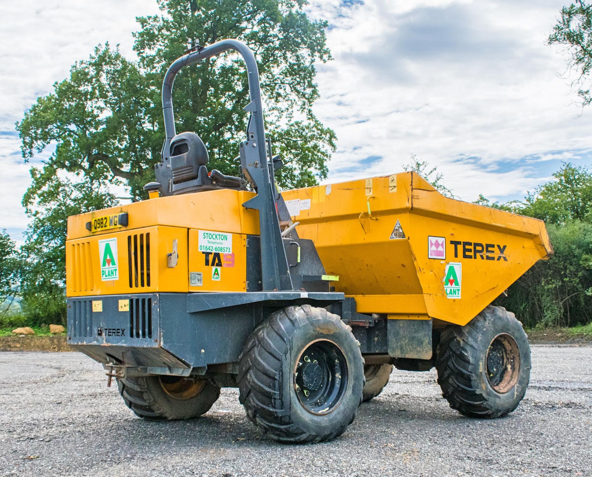 Terex TA9 9 tonne straight skip dumper Year: 2014 S/N: PK5995 Recorded hours: 1836 Q982WGF - Image 3 of 18