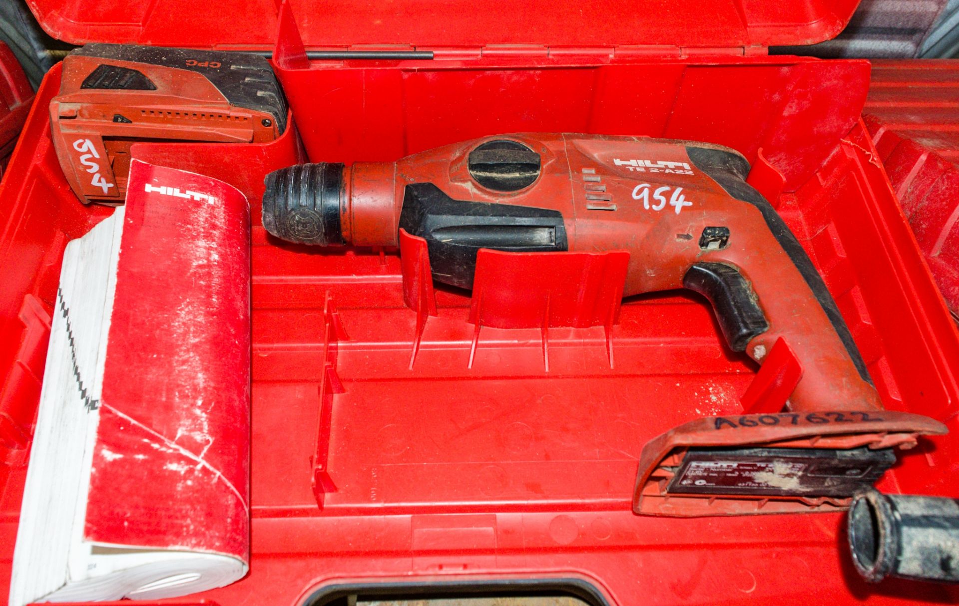 Hilti TE2-A22 cordless power drill c/w battery & carry case ** No charger ** A607622