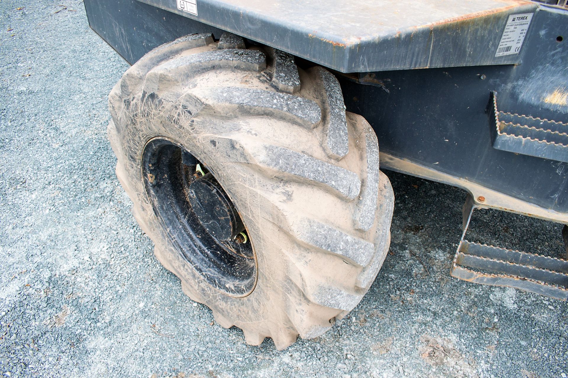 Terex 6 tonne swivel skip dumper Reg: Q452 NAL  c/w V5 Road Reg Certificate Year: 2014 S/N: - Image 14 of 20