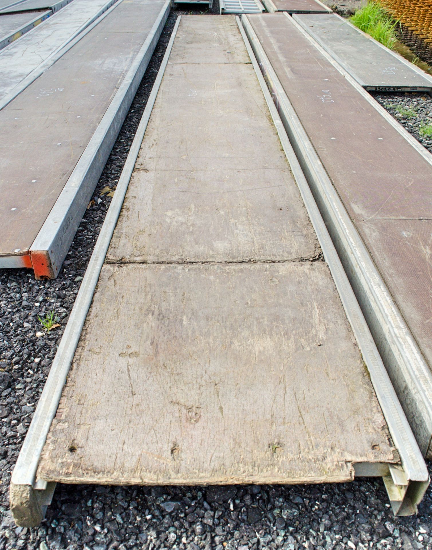 Aluminium staging board approx. 16 foot long