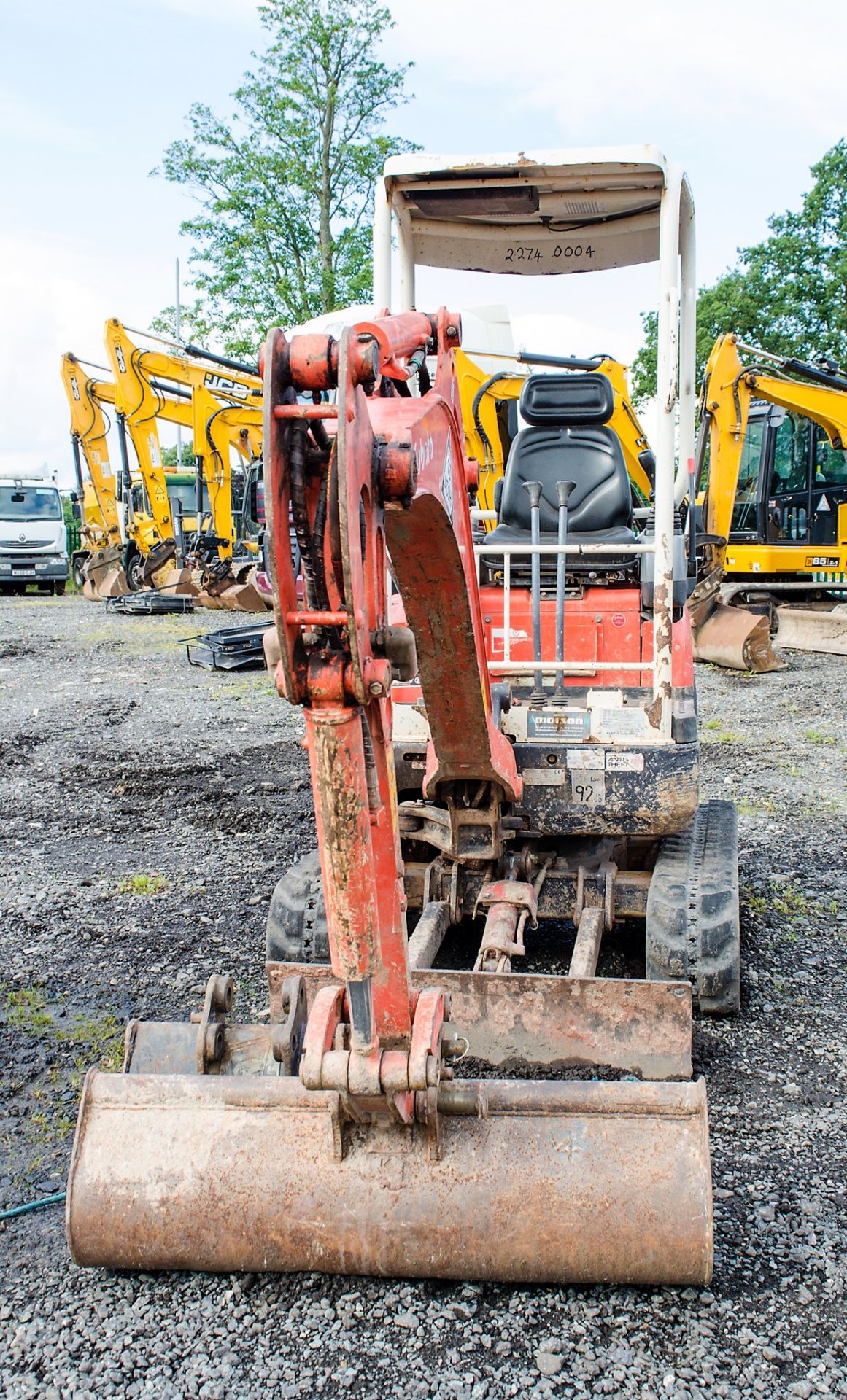 Kubota U17-3 1.7 tonne rubber tracked mini excavator Year: 2011 S/N: H13948 Recorded Hours: 2779 - Image 5 of 20