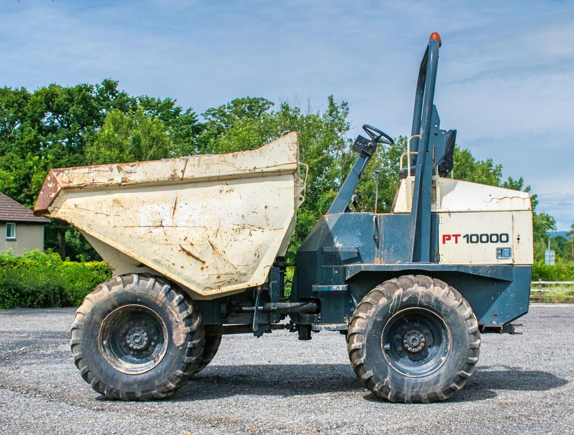 Terex PT10000 9 tonne straight skip dumper Year: 2008 S/N: 803MM061 Recorded hours: Not displayed ( - Image 7 of 19