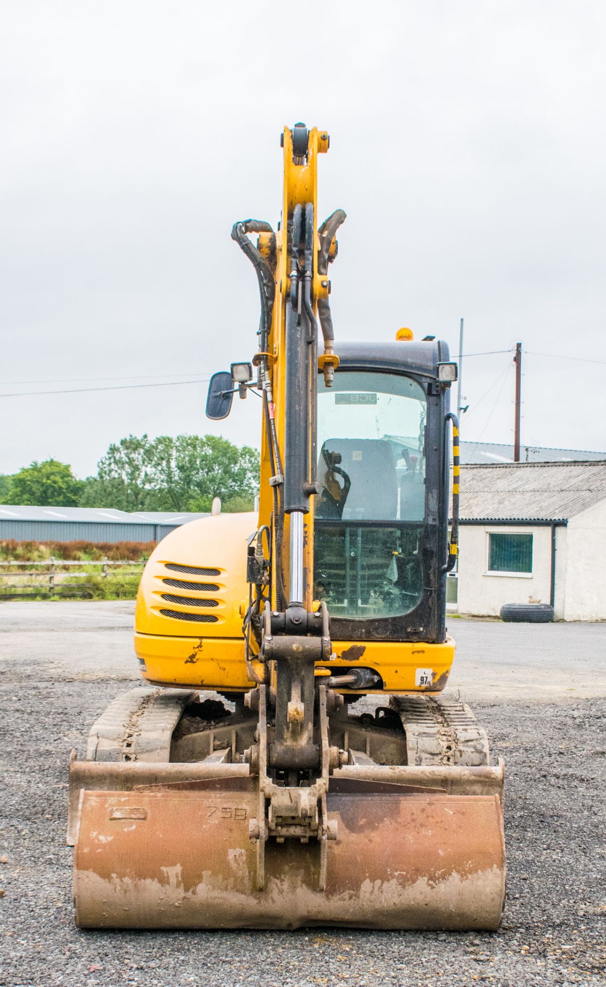 JCB 8050 RTS 5 tonne rubber tracked excavator  Year: 2013 S/N: 741951 Recorded Hours: 2673 Piped, - Image 5 of 21