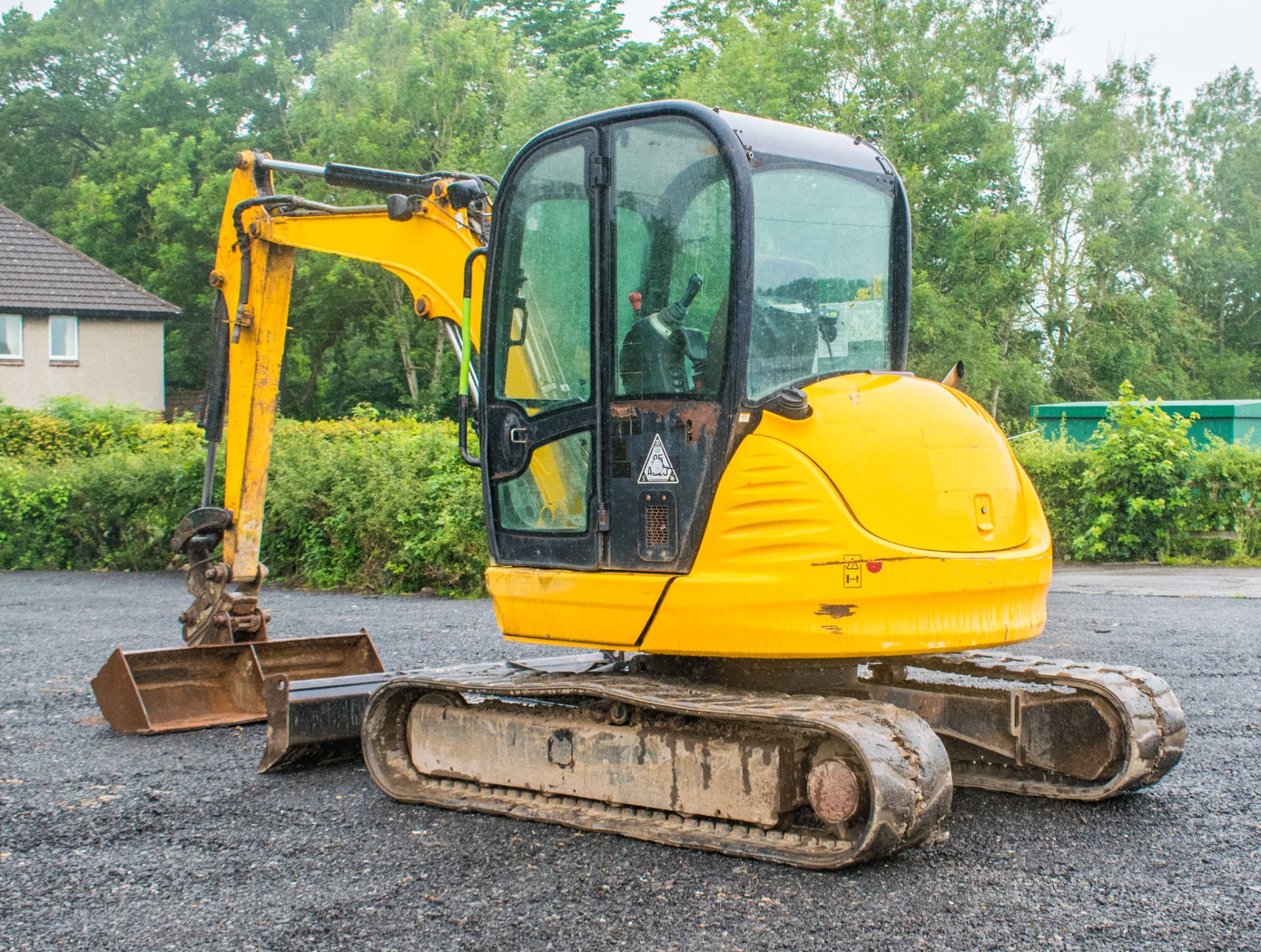 JCB 8050 RTS 5 tonne rubber tracked excavator Year: 2013 S/N: 741918 Recorded Hours: 3892 Piped, - Image 4 of 21