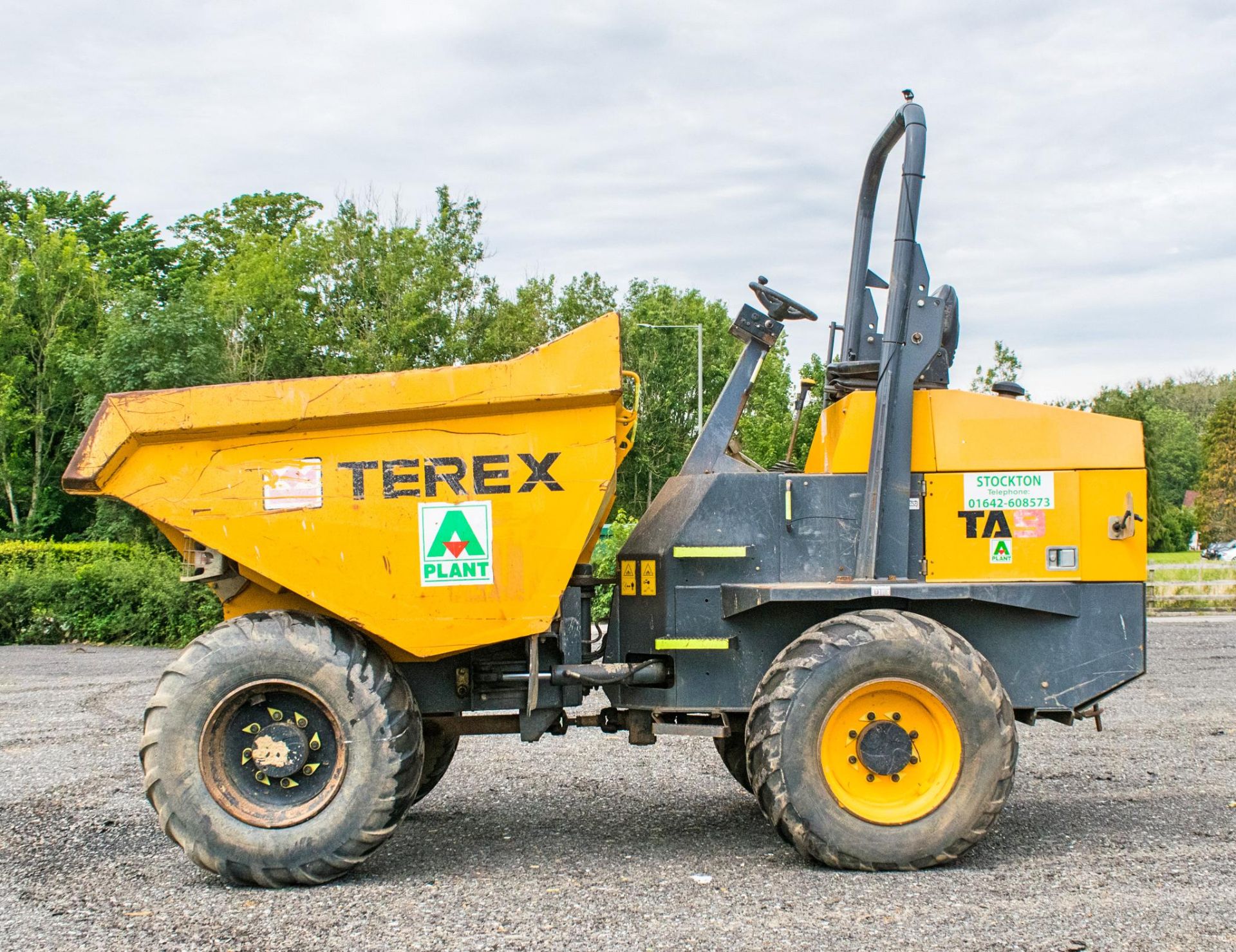 Terex TA9 9 tonne straight skip dumper Year: 2014 S/N: PK5995 Recorded hours: 1836 Q982WGF - Image 8 of 18