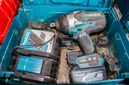 Makita 18v 3/4 inch drive impact gun  c/w battery, charger & carry case  A757511