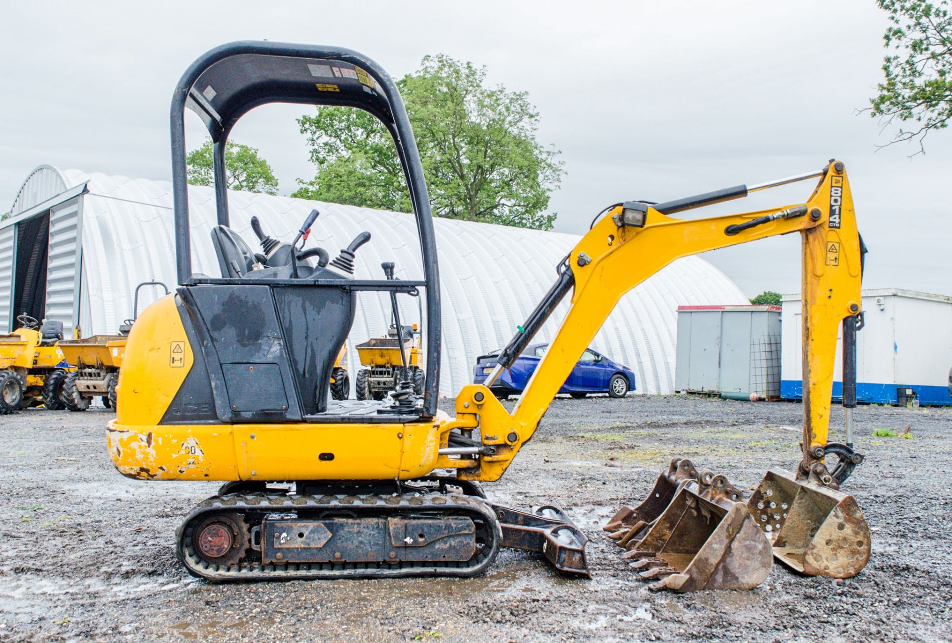 JCB 8014 CTS 1.5 tonne rubber tracked mini excavator Year: 2014 S/N: 2070494 Recorded Hours: 1025 - Image 8 of 20