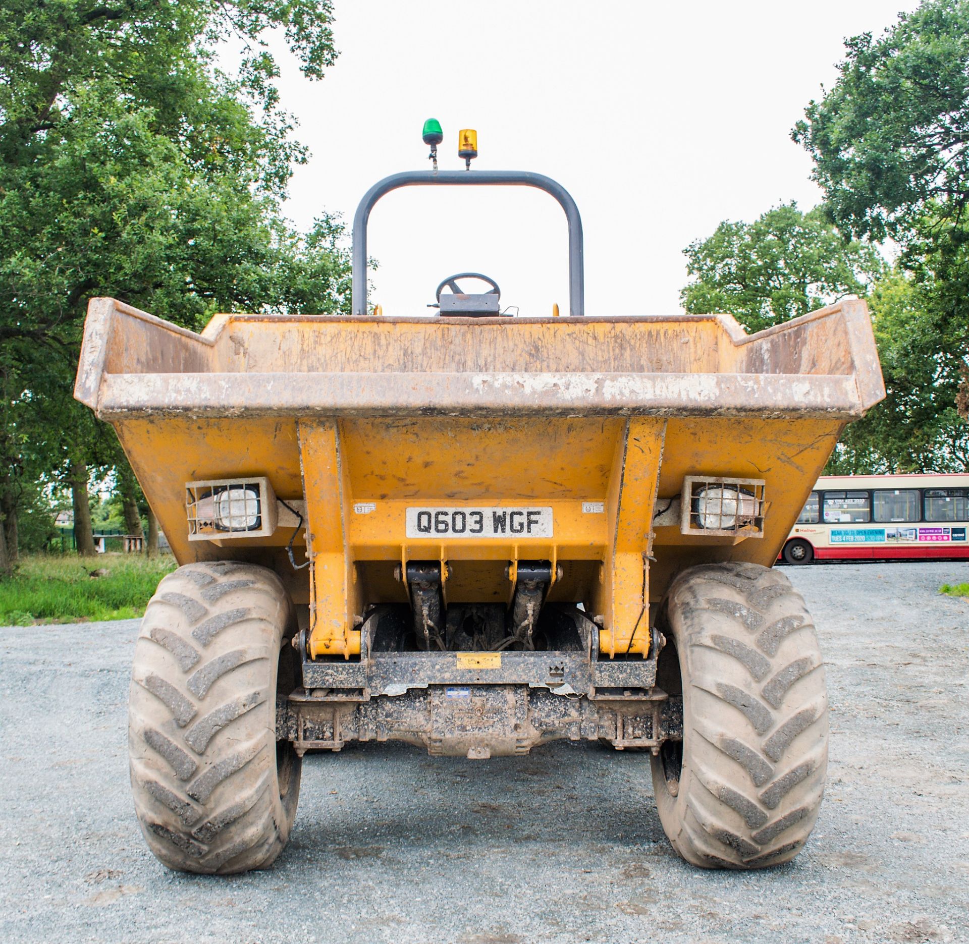 Terex TA9 9 tonne straight skip dumper Reg No: Q603 WGF   c/w V5 Road Reg Certificate Year: 2014 S/ - Image 5 of 21