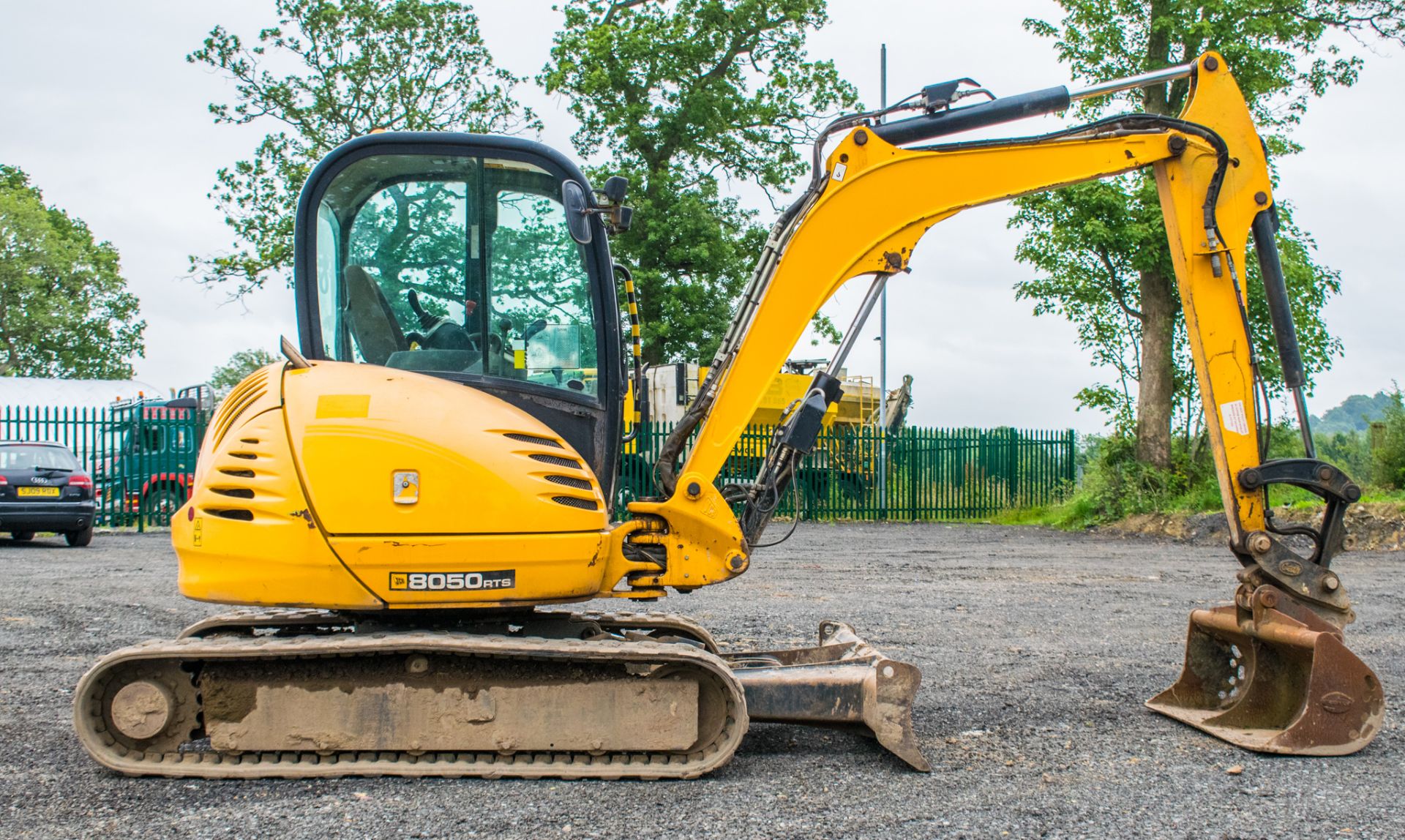 JCB 8050 RTS 5 tonne rubber tracked excavator  Year: 2013 S/N: 741951 Recorded Hours: 2673 Piped, - Image 7 of 21