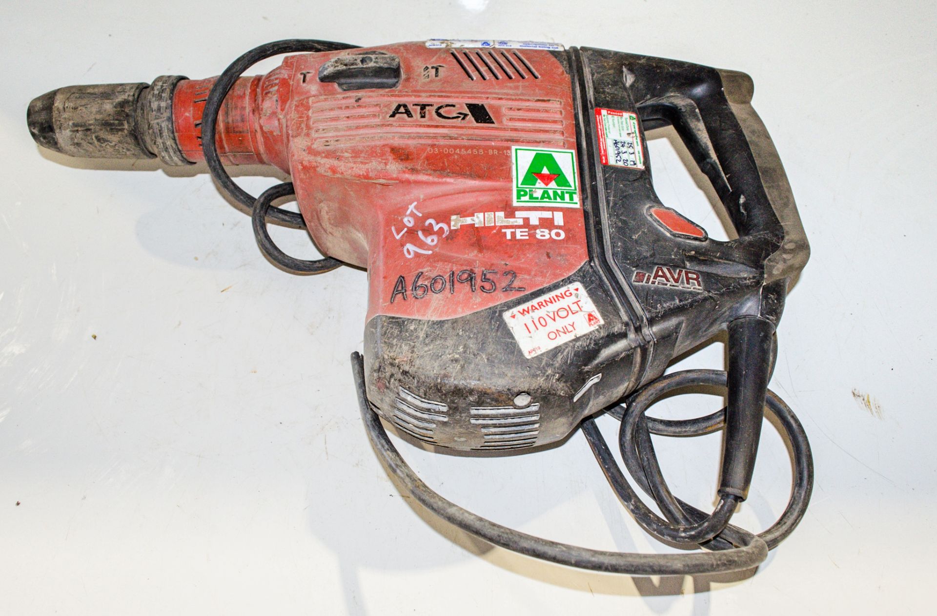 Hilti TE80-ATC 110v SDS rotary hammer drill A601952