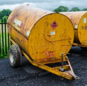 Trailer Engineering 500 gallon site tow bunded fuel bowser  c/w hand pump, delivery hose, and