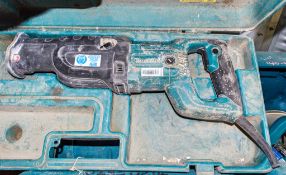 Makita 110v reciprocating saw c/w carry case ** Cord cut **