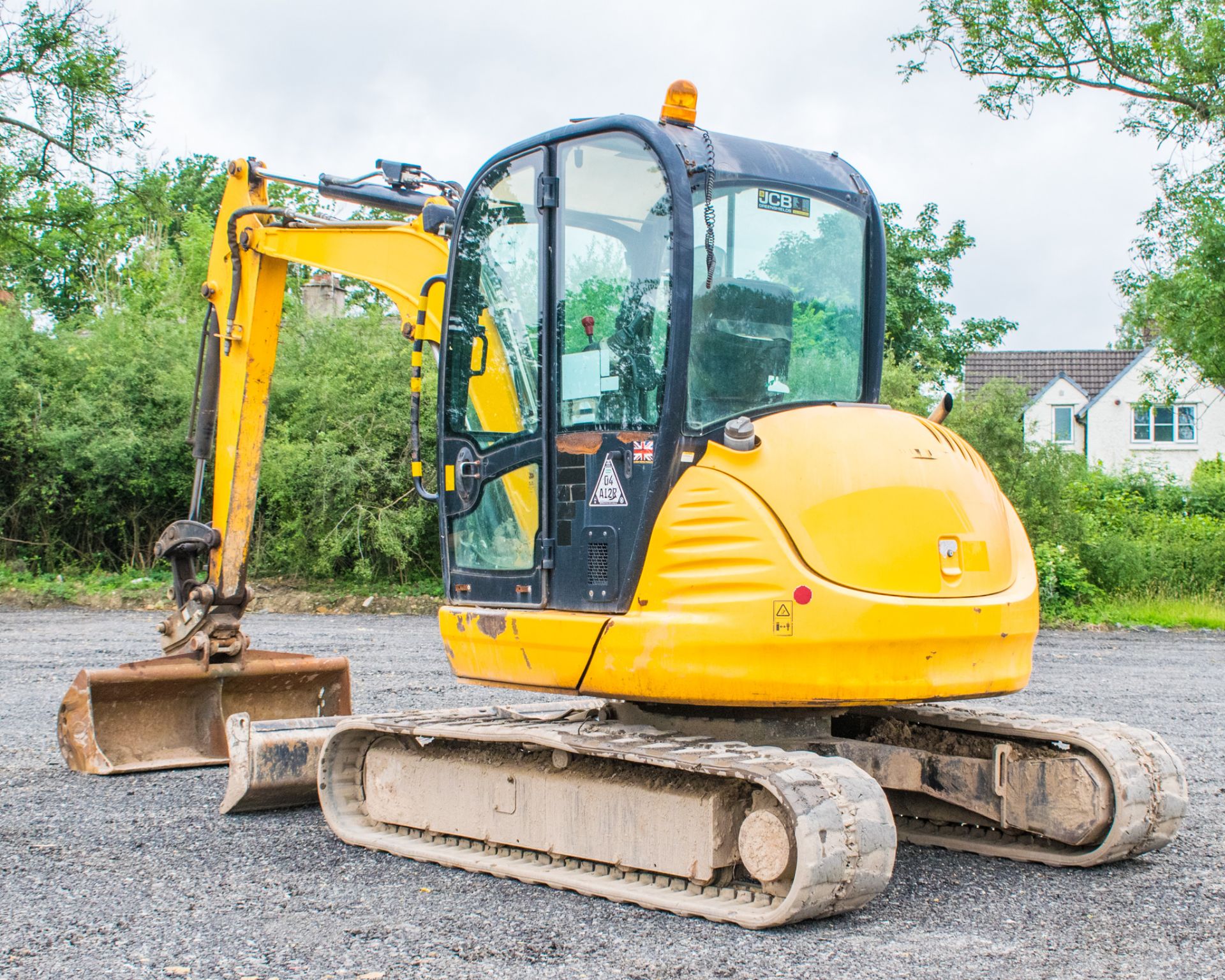 JCB 8050 RTS 5 tonne rubber tracked excavator  Year: 2013 S/N: 741951 Recorded Hours: 2673 Piped, - Image 4 of 21