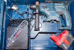 Bosch GBH 24v cordless SDS rotary hammer drill c/w battery, charger & carry case