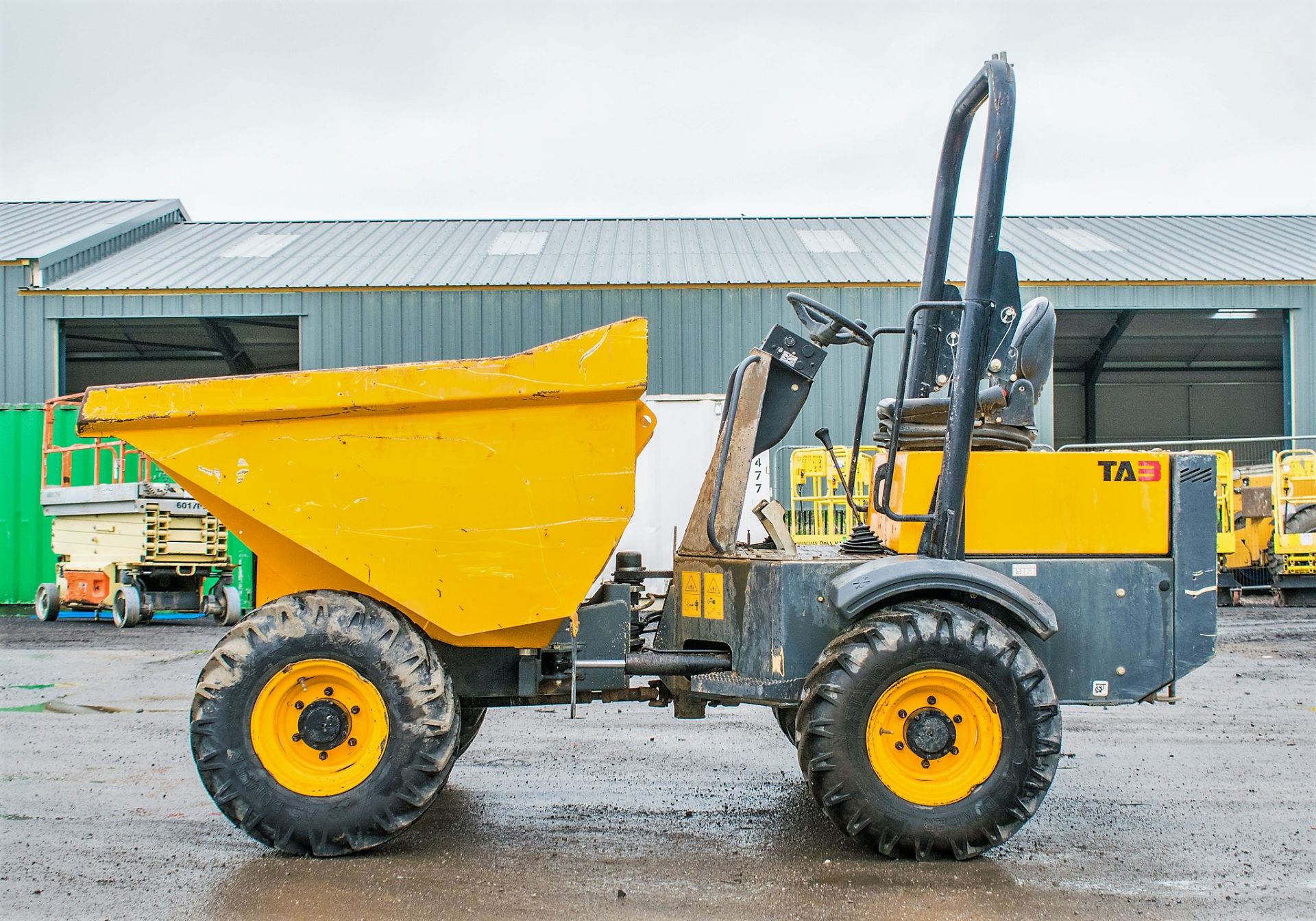 Benford Terex TA3 3 tonne straight skip dumper  Year: 2017 S/N: PA3302 Recorded hours: 603 - Image 7 of 18