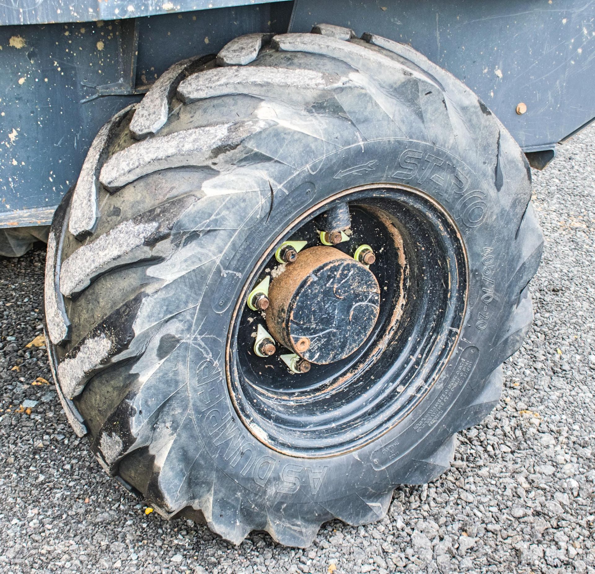 Terex TA6s 6 tonne straight skip dumper Reg No: Q294 EGU   c/w V5 Road Reg Certificate Year: 2014 - Image 10 of 18