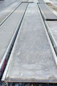 Aluminium staging board approx. 20 foot long