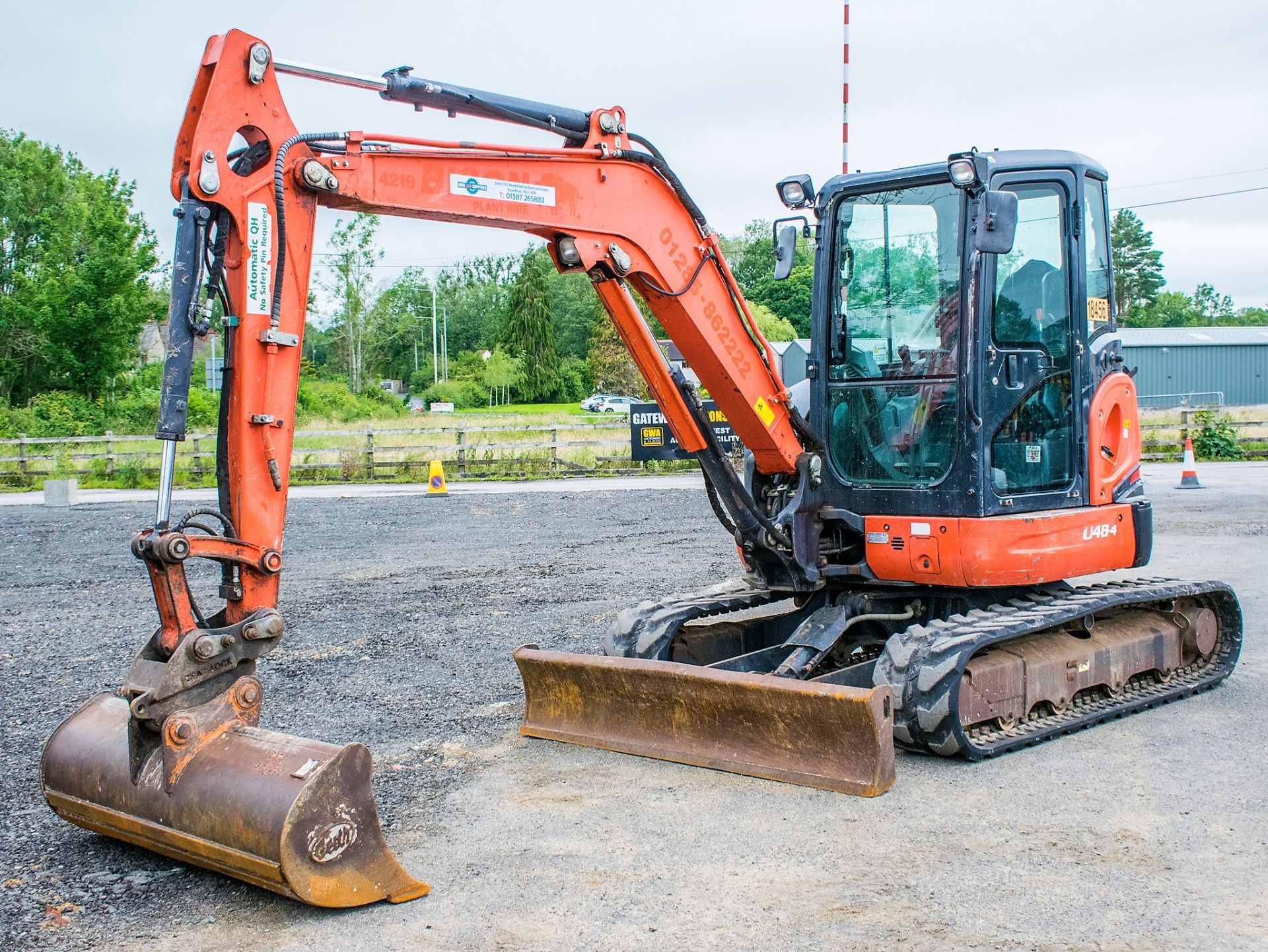 Kubota U48-4 4.8 tonne rubber tracked midi excavator Year: 2011 S/N: 50555 Recorded Hours: 5503