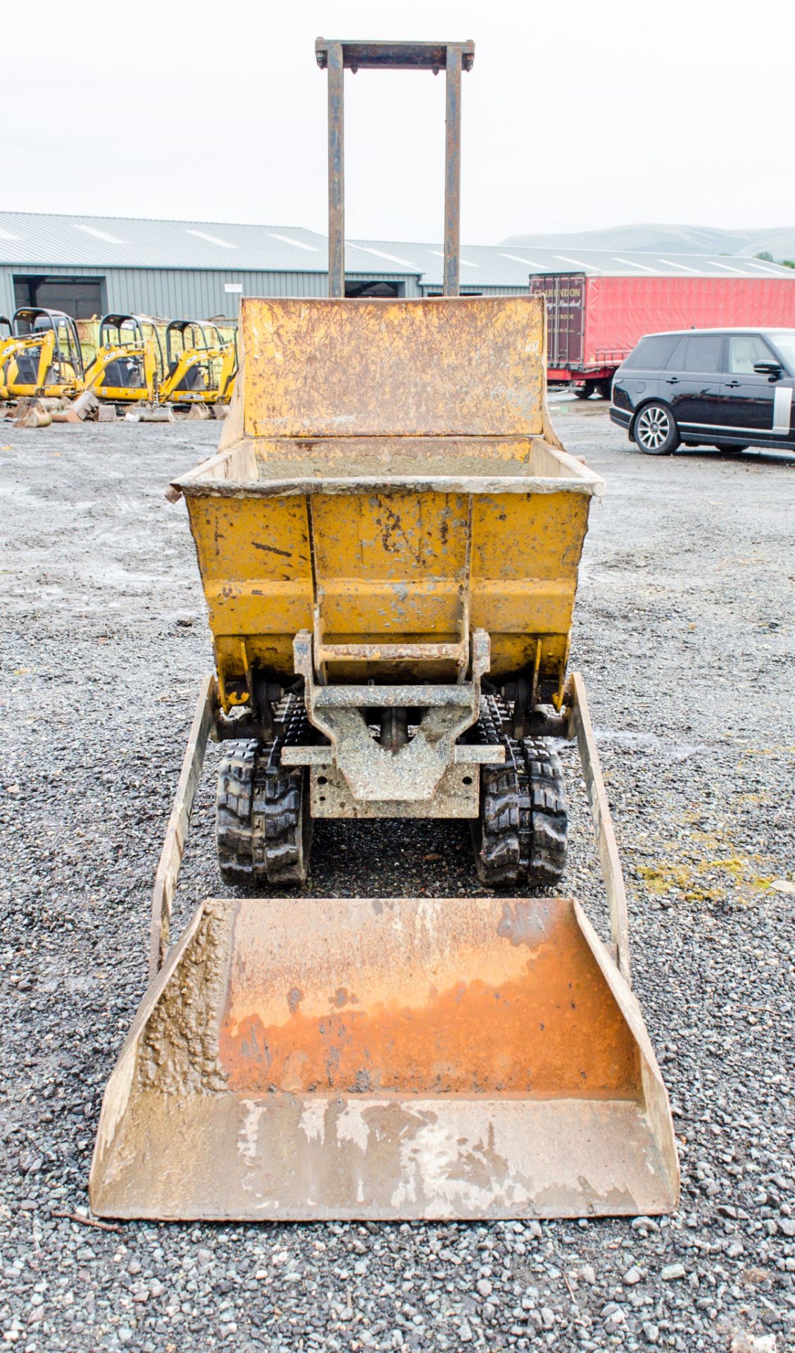 JCB Dumpster TD10 self loading petrol driven walk behind tracked dumper DMS15 - Image 5 of 15