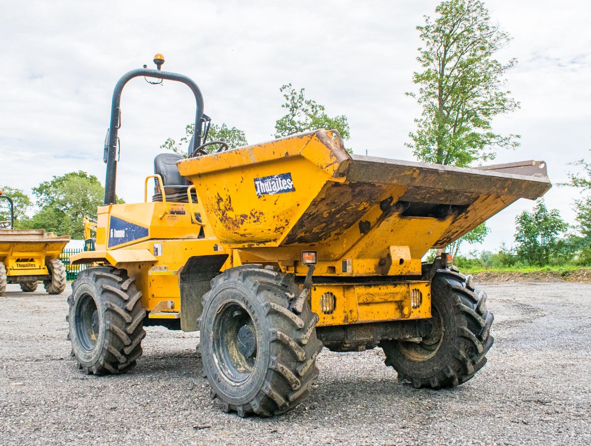 Thwaites 6 tonne swivel skip dumper  Reg No: MX64 OJD   c/w V5 Road Reg Certificate Year: 2013  S/N: - Image 2 of 18