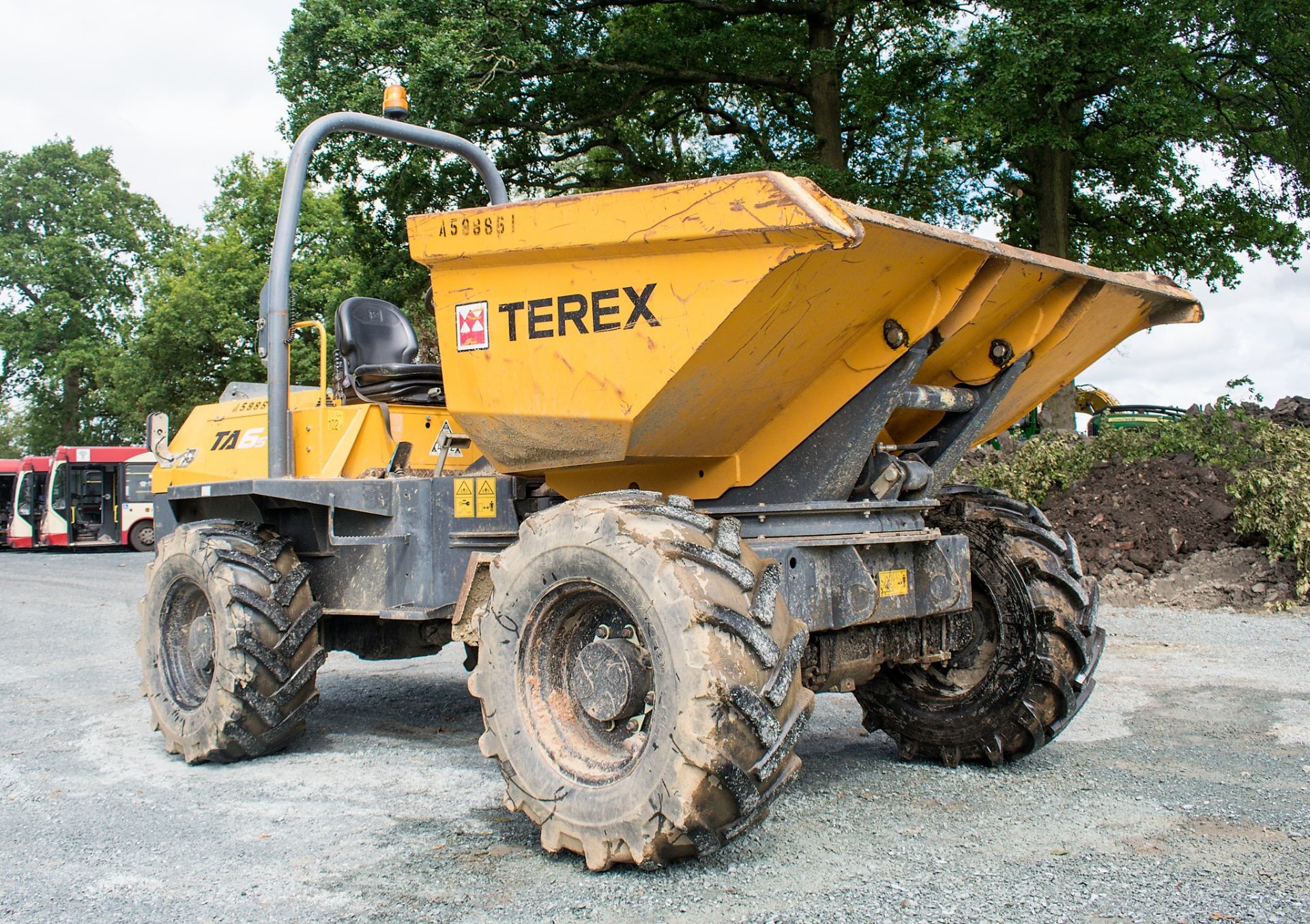 Terex 6 tonne swivel skip dumper Year: 2013 S/N: ED4MT4144 Recorded Hours: 1969 A598861 - Image 2 of 19