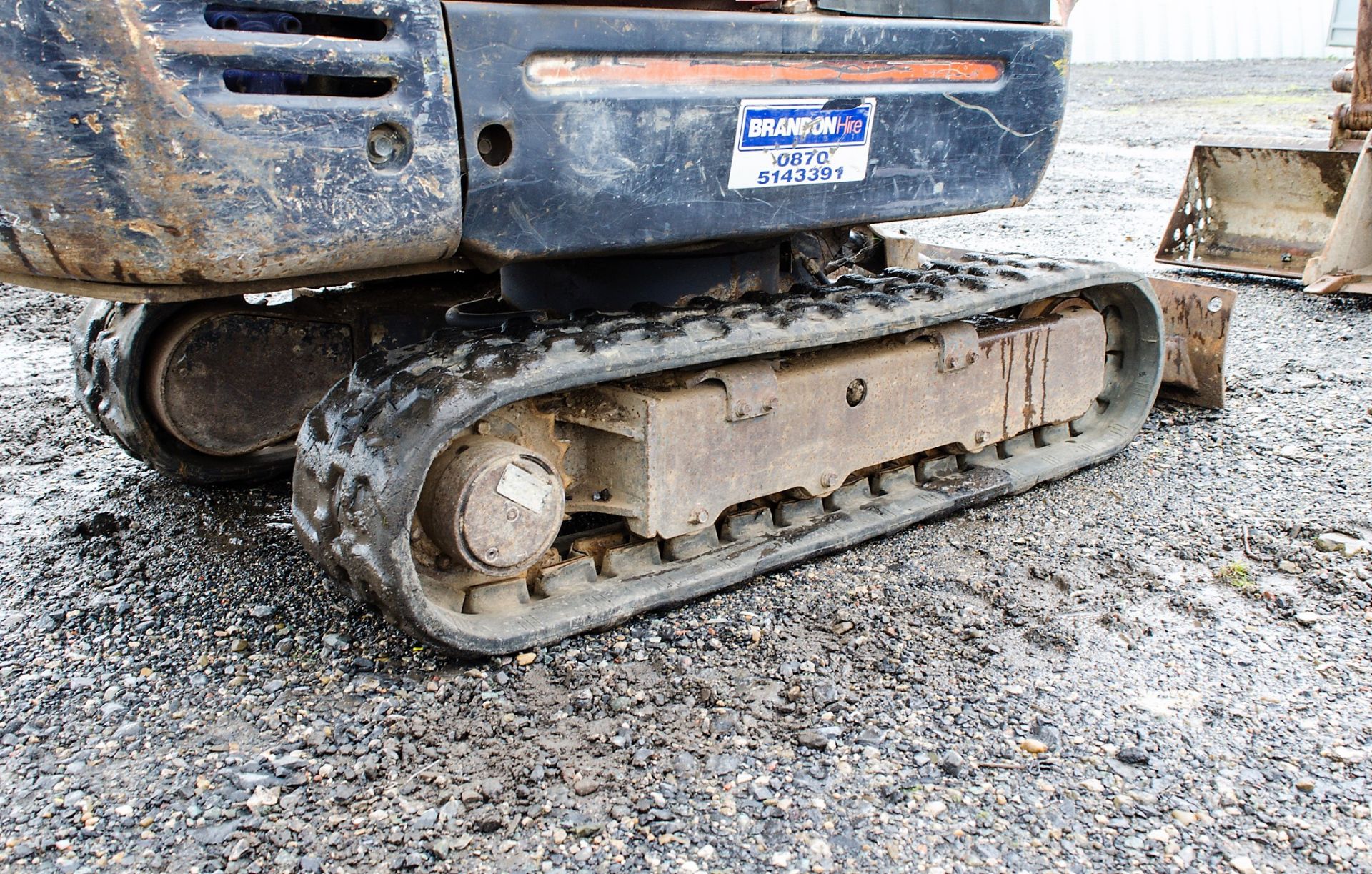 Kubota KX36-3 1.5 tonne rubber tracked mini excavator Year: S/N: 7075955 Recorded Hours: 3843 blade, - Image 10 of 19