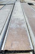 Aluminium staging board approx. 18 foot long