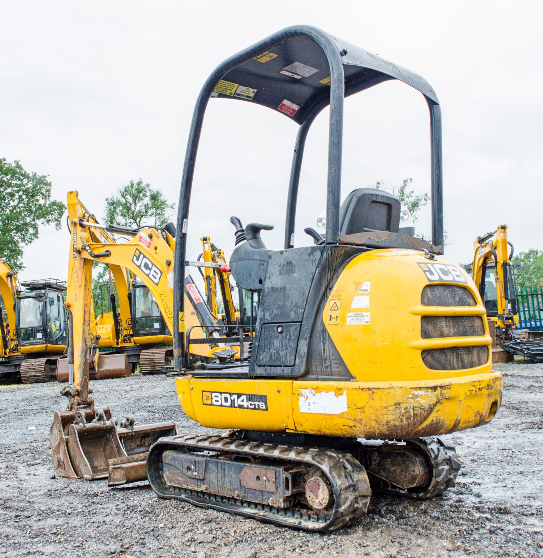 JCB 8014 CTS 1.5 tonne rubber tracked mini excavator Year: 2014 S/N: 2070507 Recorded Hours: 1678 - Image 4 of 19