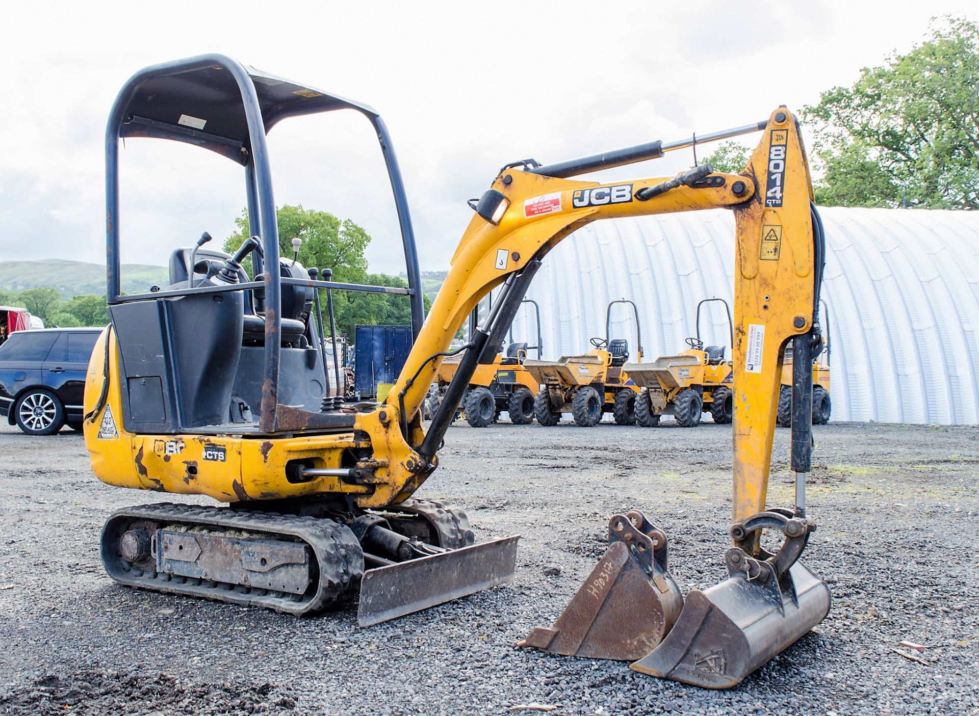 JCB 8014 CTS 1.5 tonne rubber tracked mini excavator Year: 2011 S/N: 1627296 Recorded Hours: 1655 - Image 2 of 19