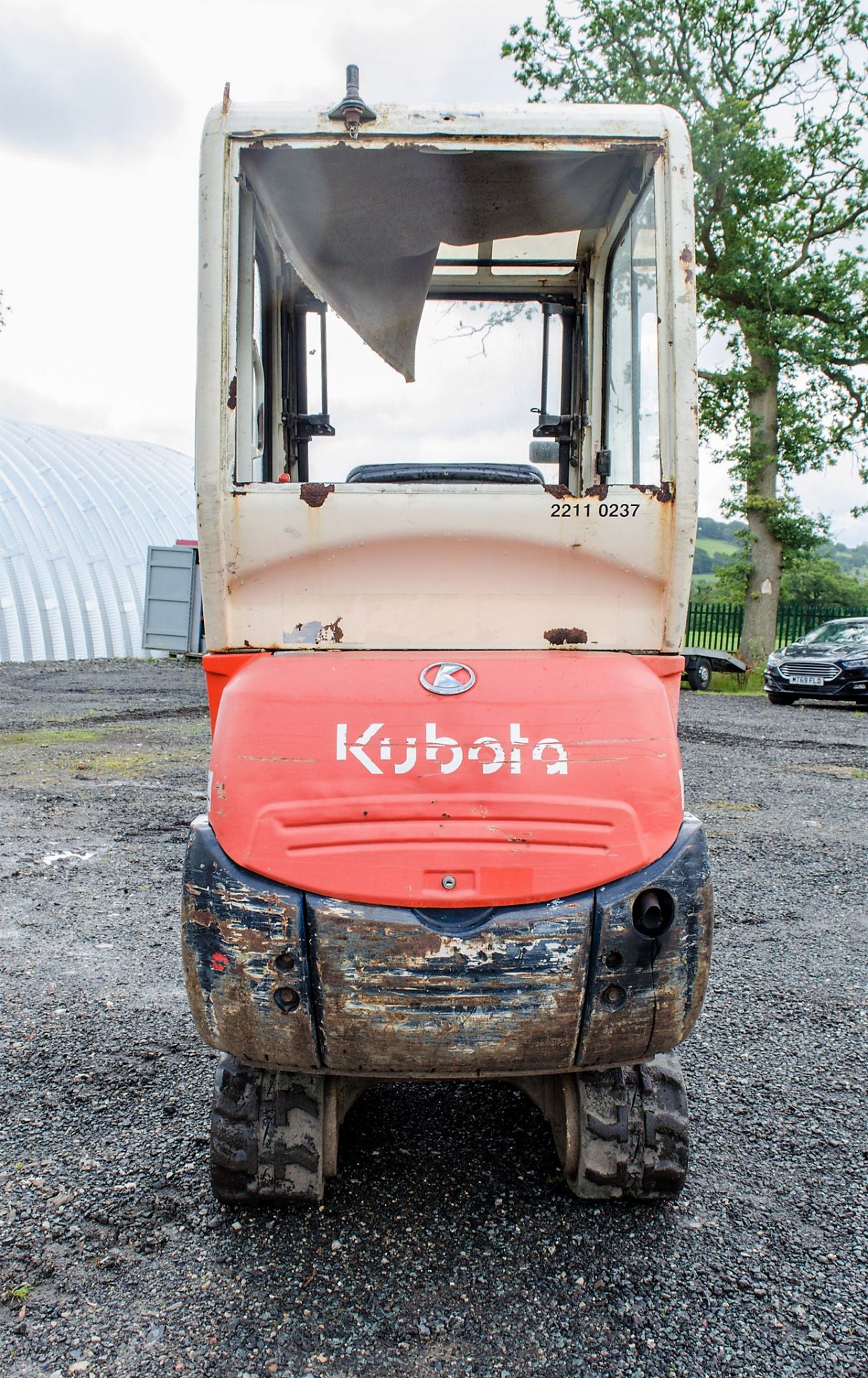 Kubota KX36-3 1.5 tonne rubber tracked mini excavator Year: S/N: 5528 blade, piped & 3 buckets - Image 6 of 18