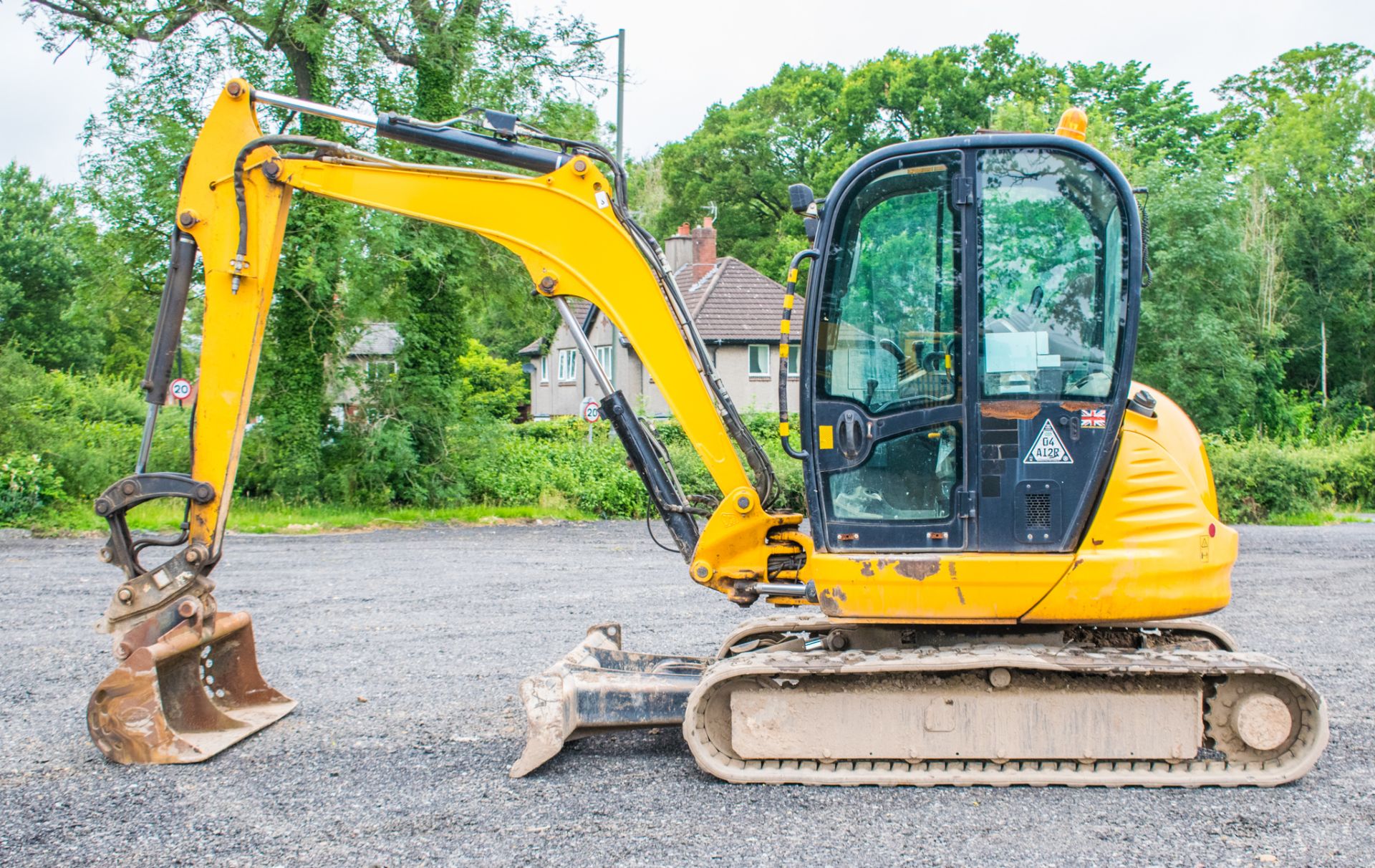 JCB 8050 RTS 5 tonne rubber tracked excavator  Year: 2013 S/N: 741951 Recorded Hours: 2673 Piped, - Image 8 of 21